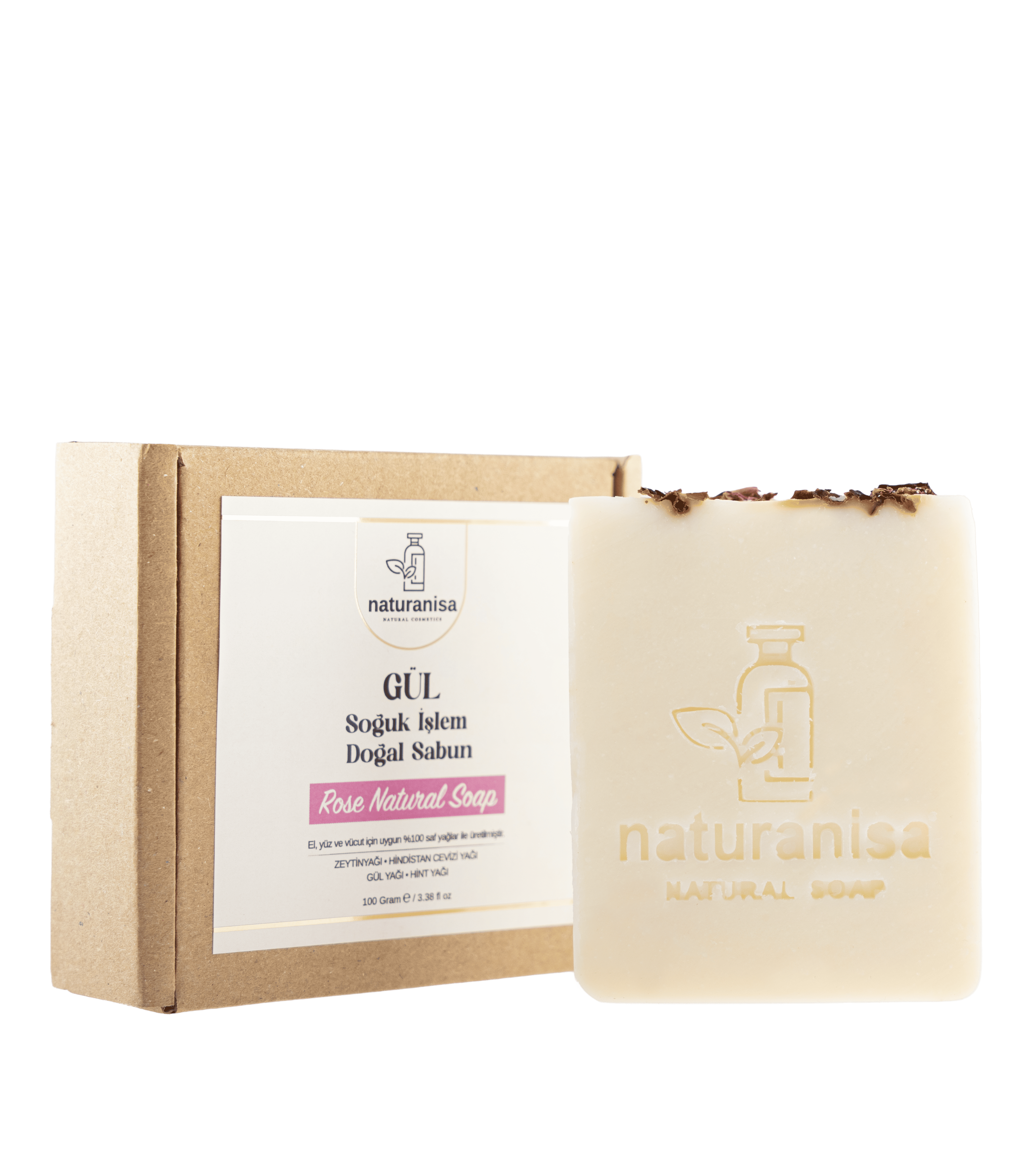 Naturanisa Gül Soğuk Işlem Doğal Sabun