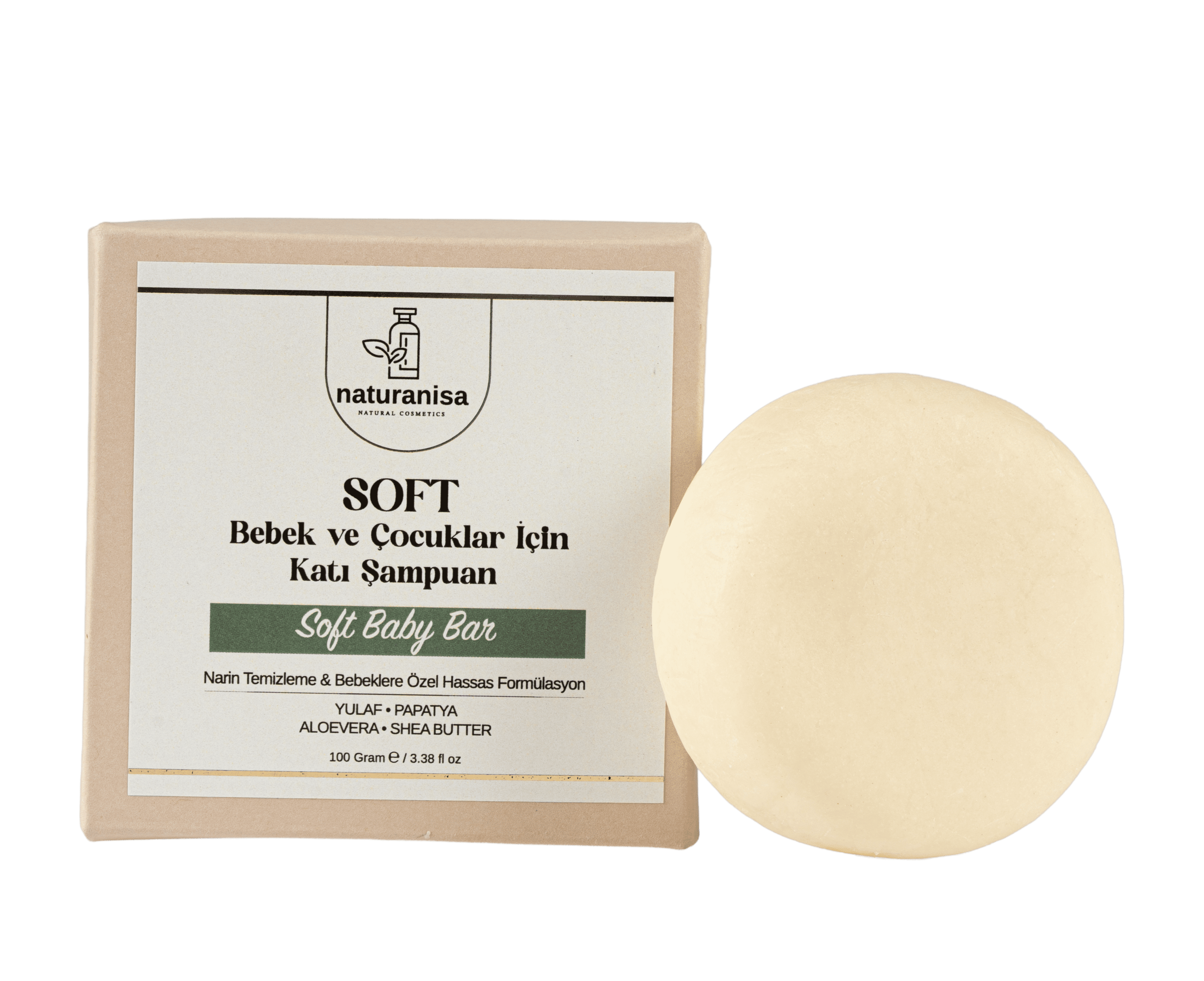 Naturanisa Soft Bebek ve Çocuklar için Katı Şampuanı