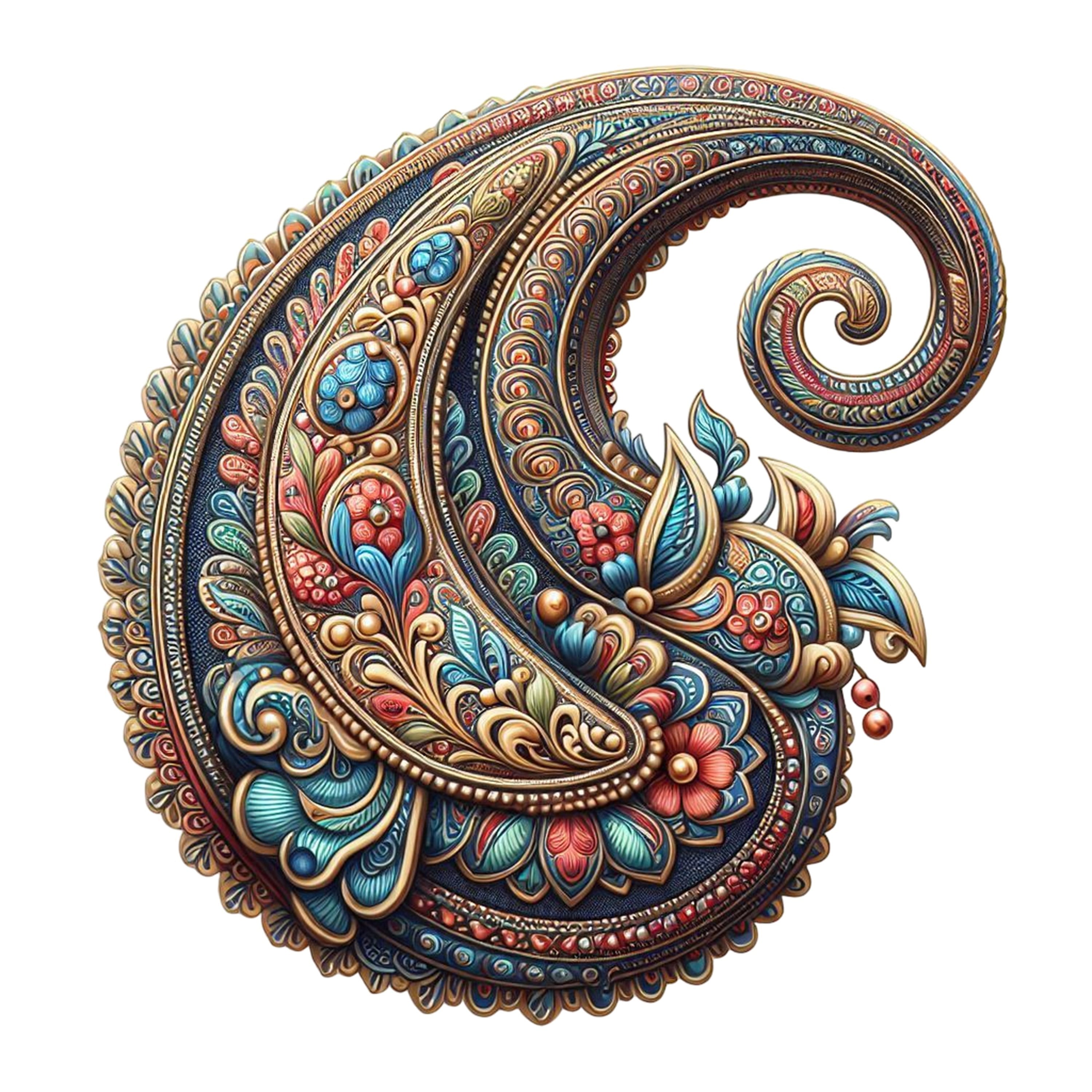Maki Home 41x41 cm Paisley Şal Desenli Kırlent Kılıfı - Modern Bohem Temalı Salon Yazlık Dekoratif 