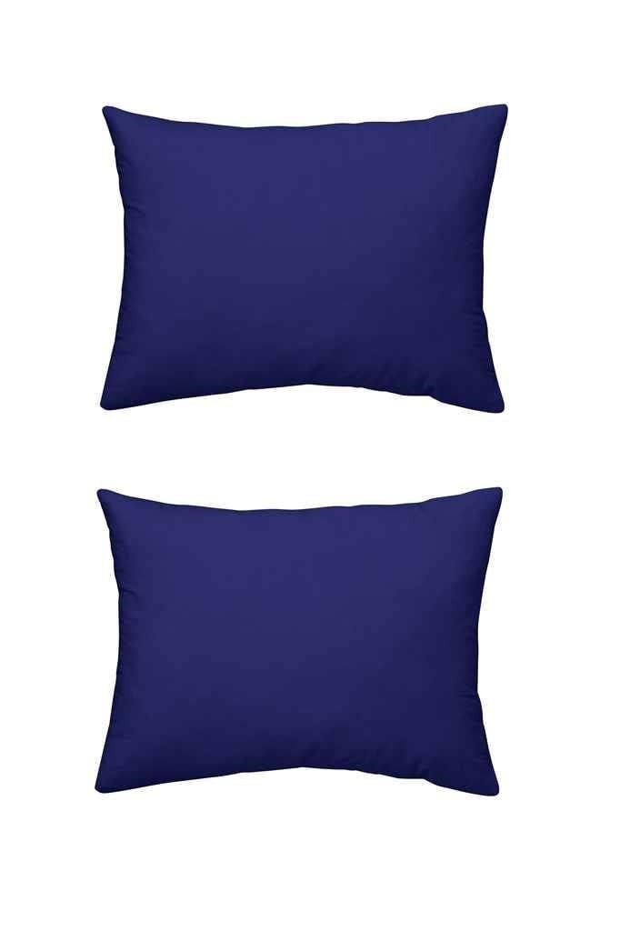 Maki Home Yüzde Yüz Pamuklu Lacivert 2 Adet 50x70 Yastık Kılıfı