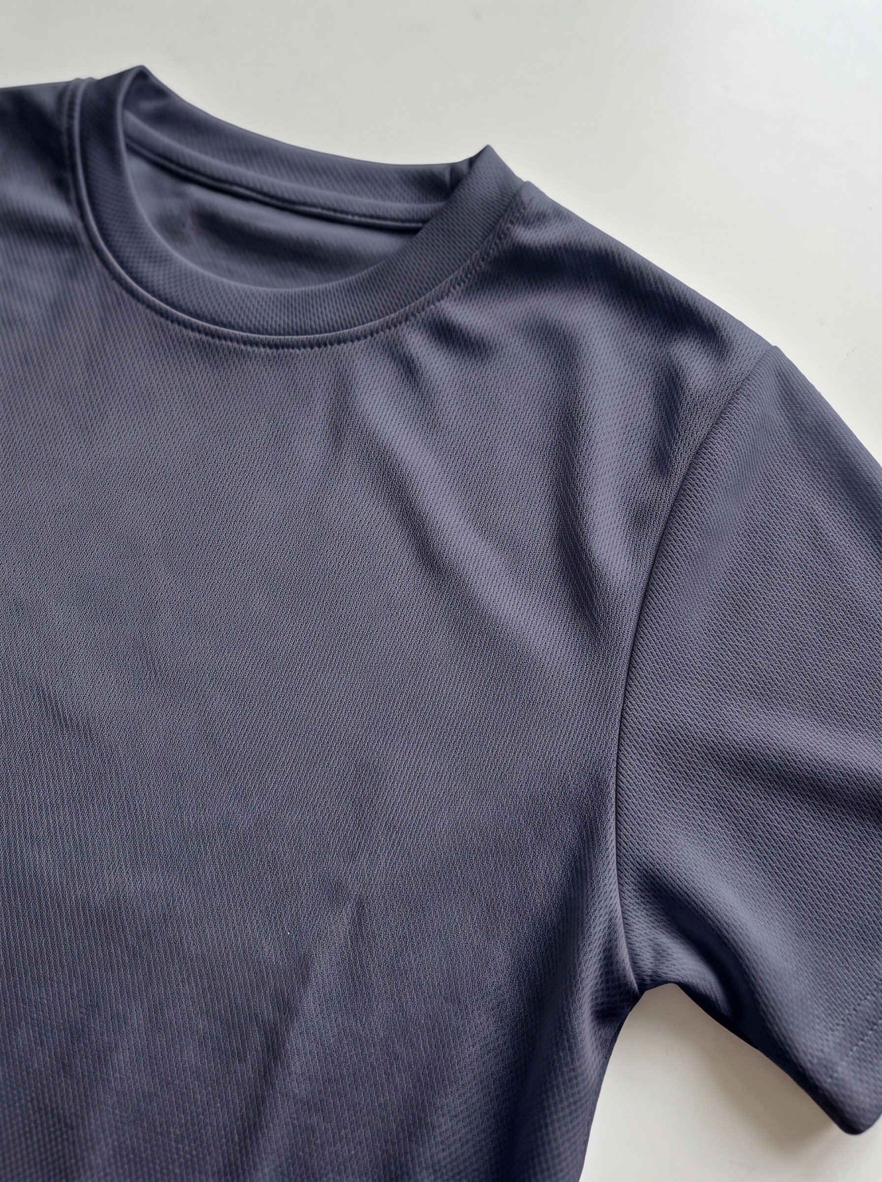 Unisex Füme Koyu Gri Dry Touch Nefes Alabilen Kısa Kollu Spor T-Shirt Hızlı Kuruyan Koşu Fitness 