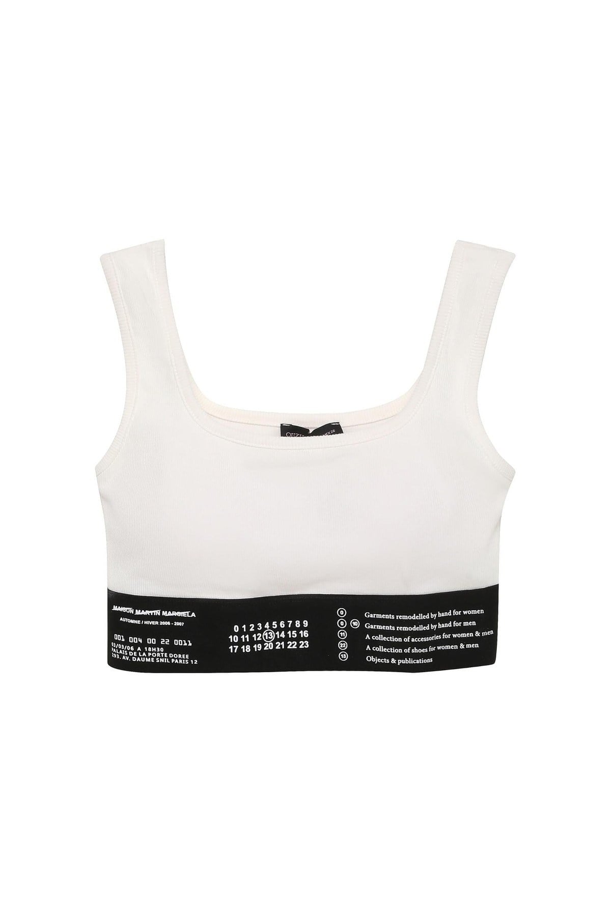 İcen Lastik Detaylı Crop Top Atlet  Beyaz