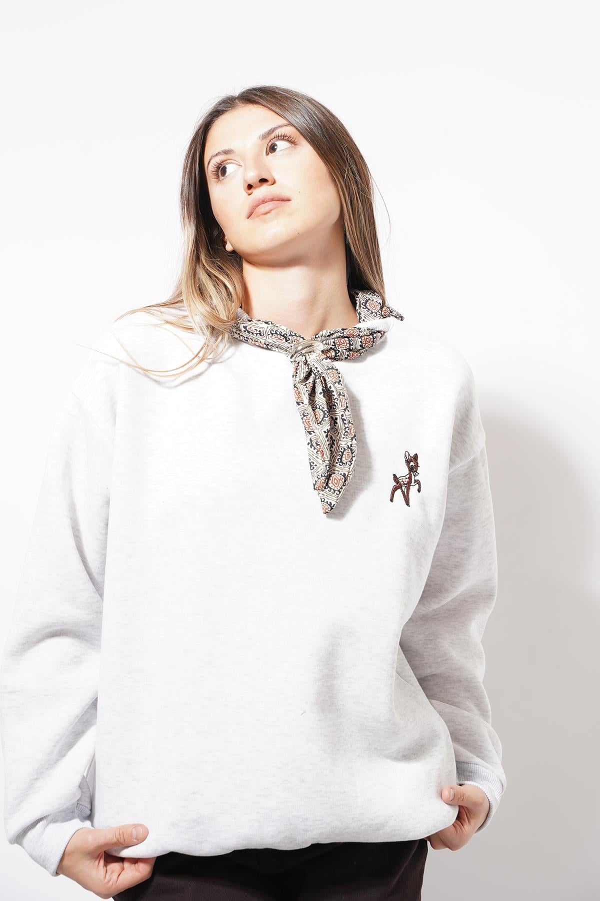 Sella Fuarlı Basic Sweat Gri