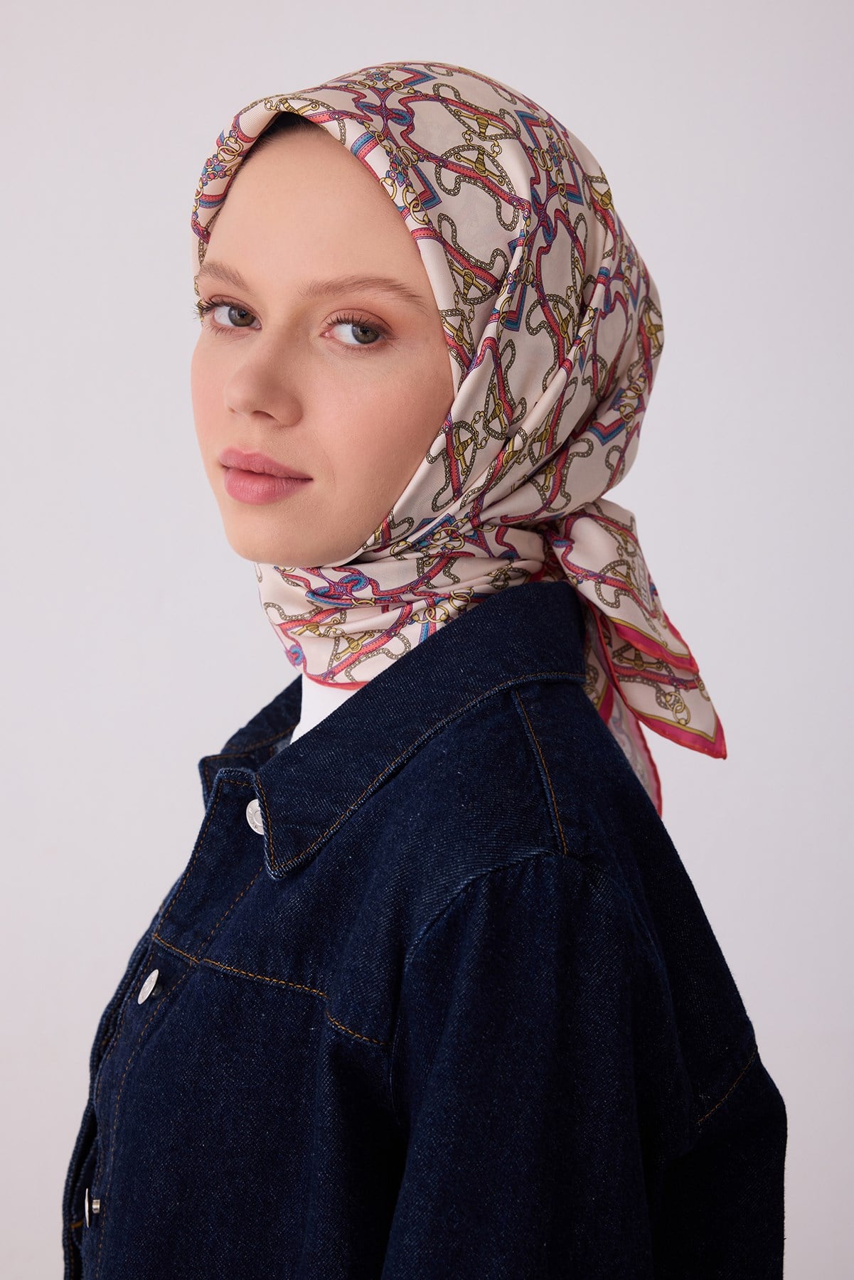 Belli 2026 Yaz Sezonu Twill İpek Eşarp 4328DTM 80
