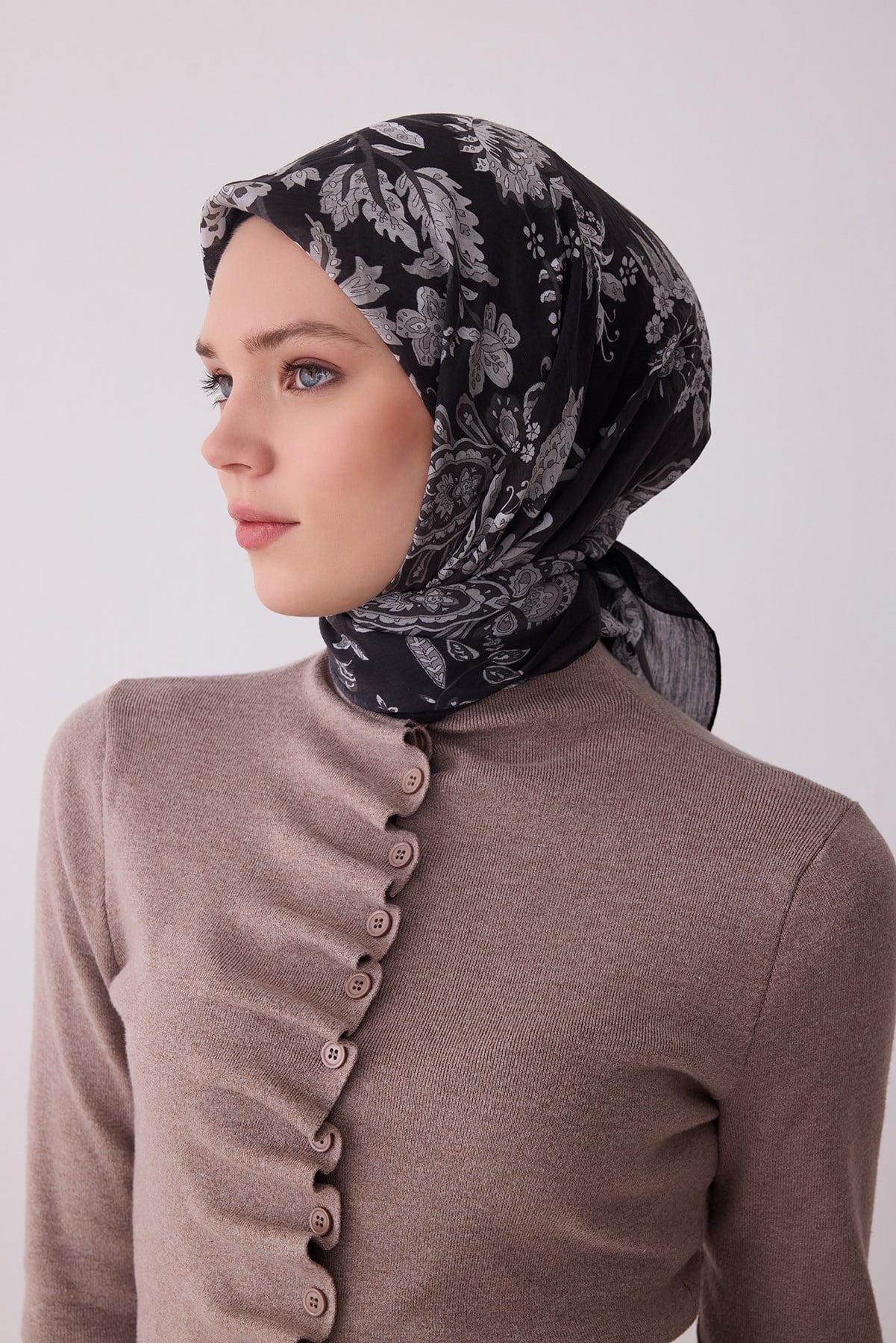 Belli Fresh Tensel Kumaş RozyEşarp3675 31