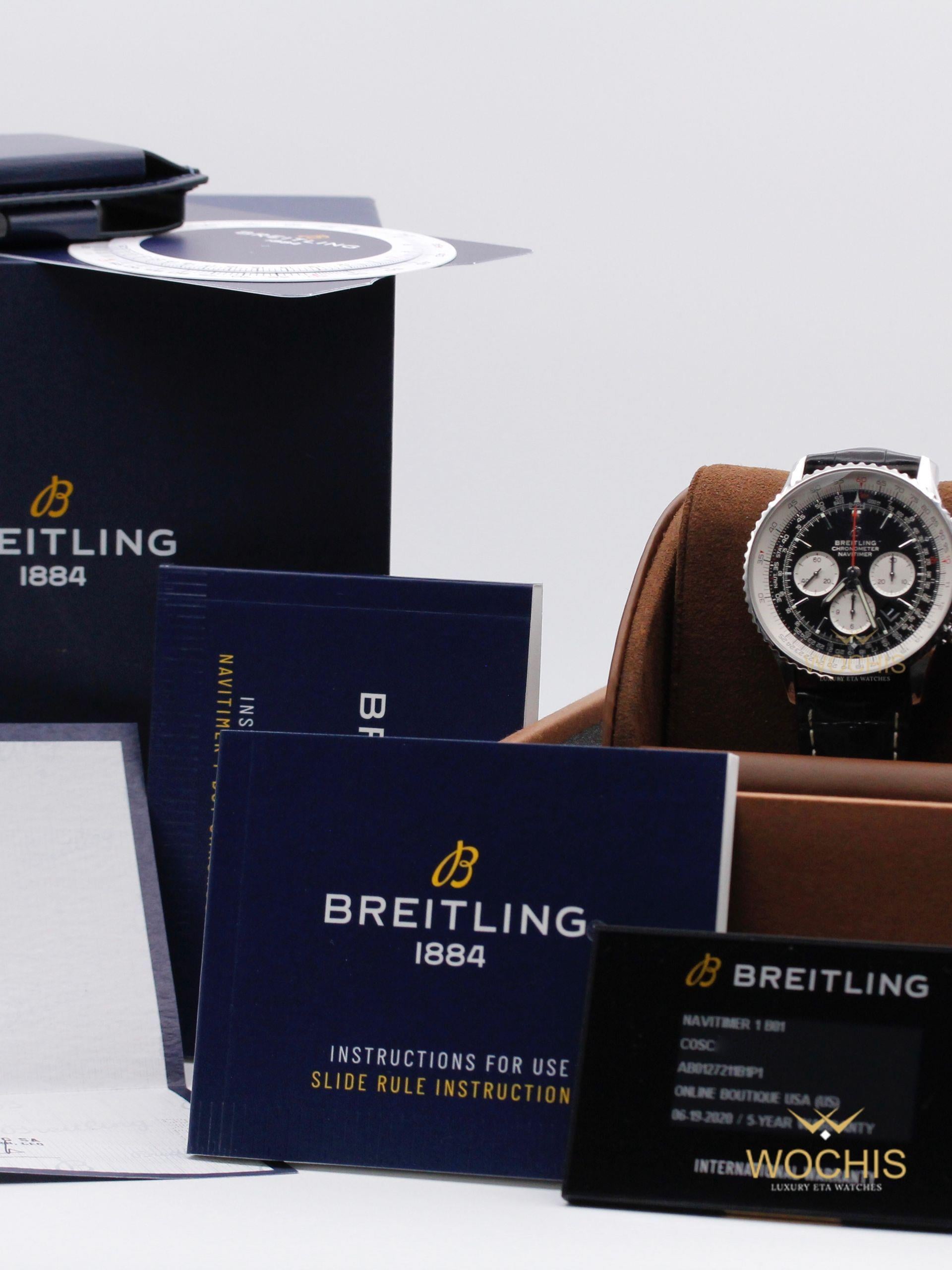 Breitling Navitimer 1 B01 Chronograph 46 AB0127211B1P1-8936 (Stainless Steel - 46 - Black)