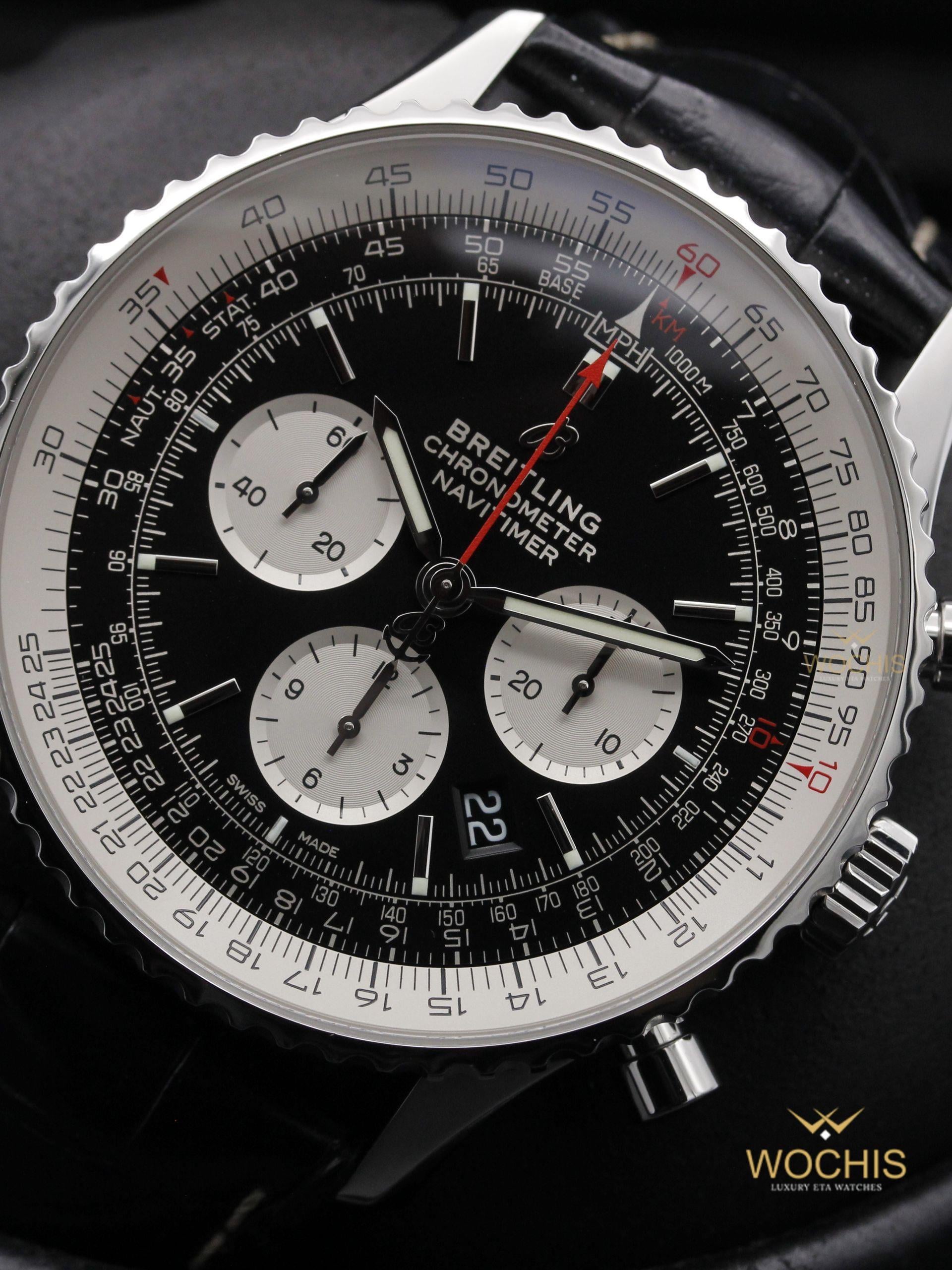 Breitling Navitimer 1 B01 Chronograph 46 AB0127211B1P1-8936 (Stainless Steel - 46 - Black)