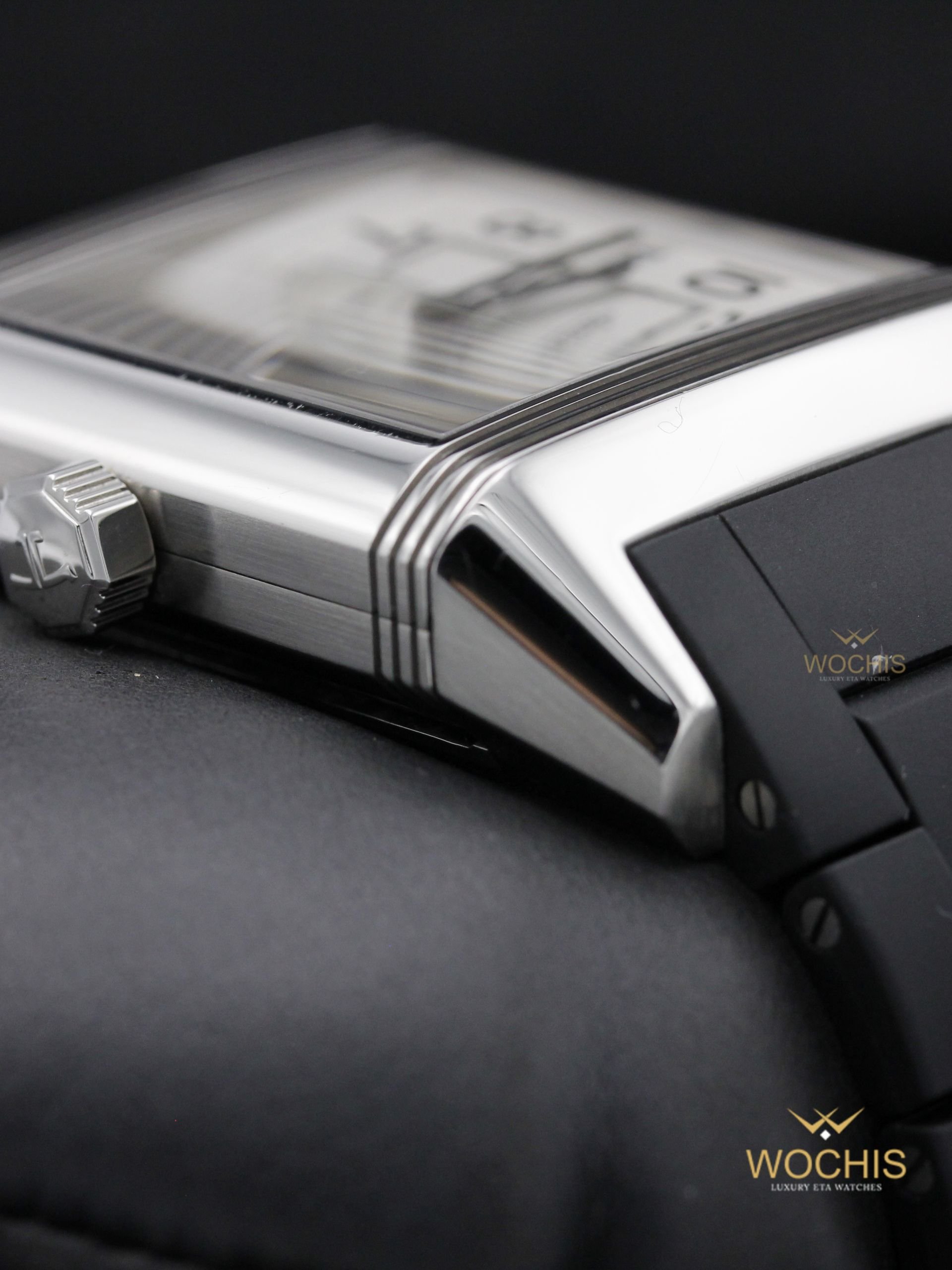 Jaeger Le Coultre Reverso Squadra Home Time 230.8.77-6017 (Stainless Steel - 41 - White)