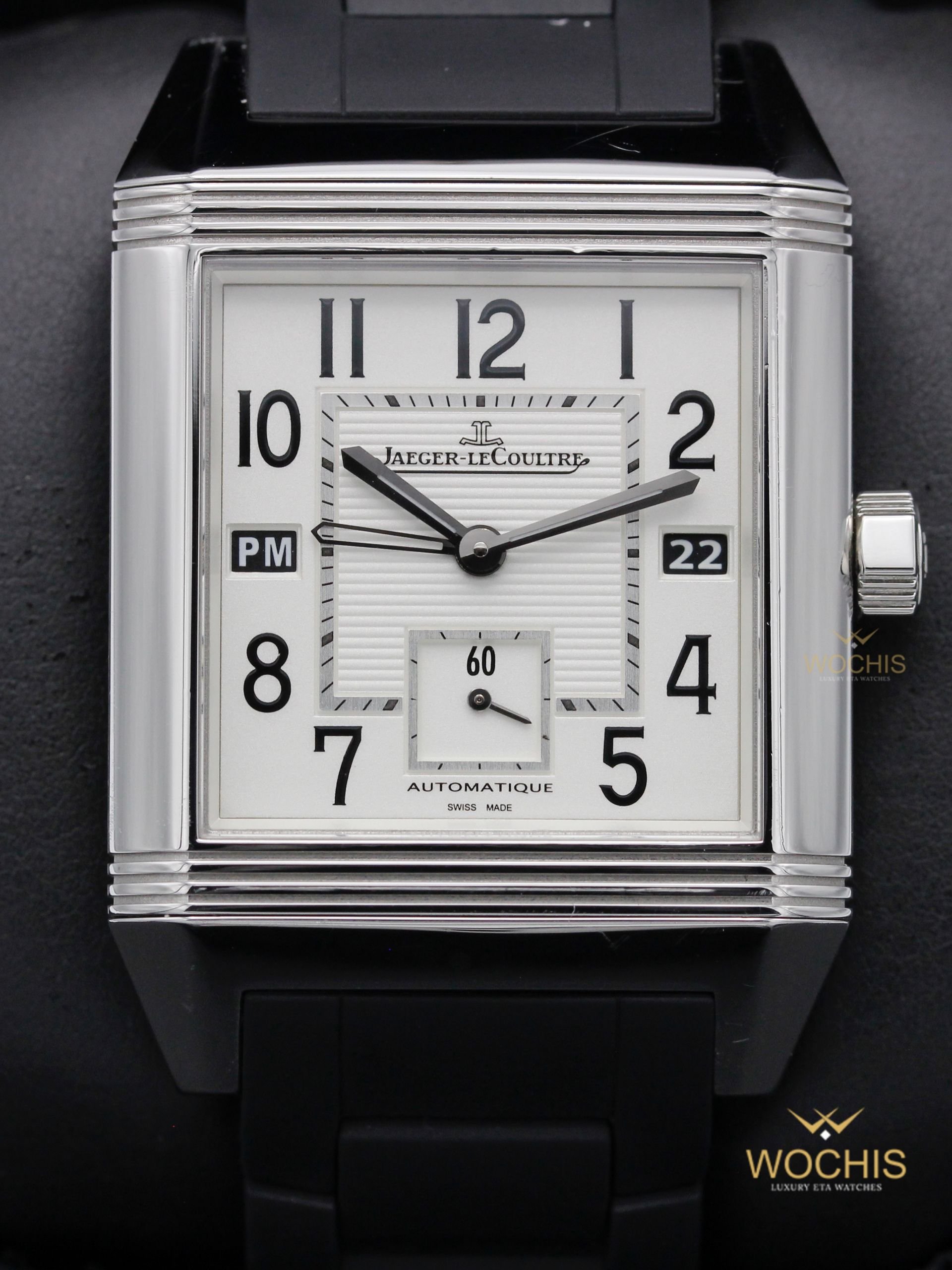 Jaeger Le Coultre Reverso Squadra Home Time 230.8.77-6017 (Stainless Steel - 41 - White)