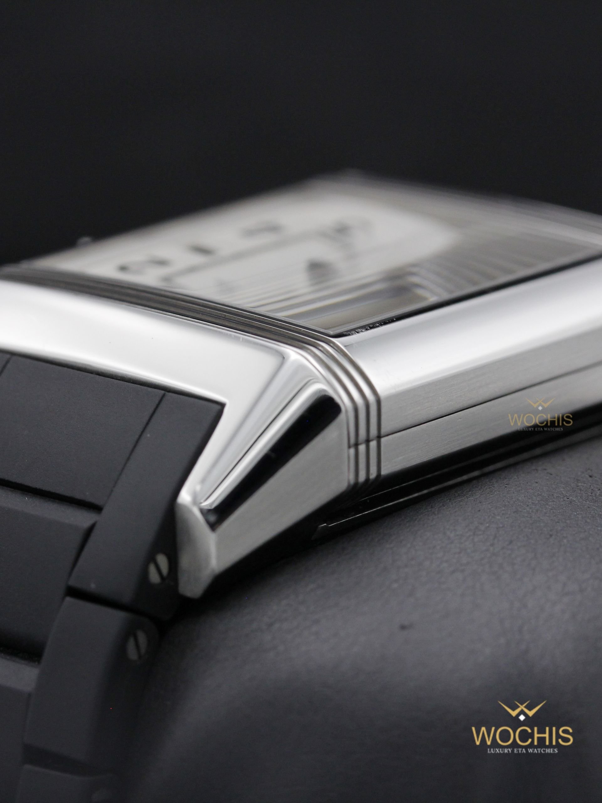 Jaeger Le Coultre Reverso Squadra Home Time 230.8.77-6017 (Stainless Steel - 41 - White)