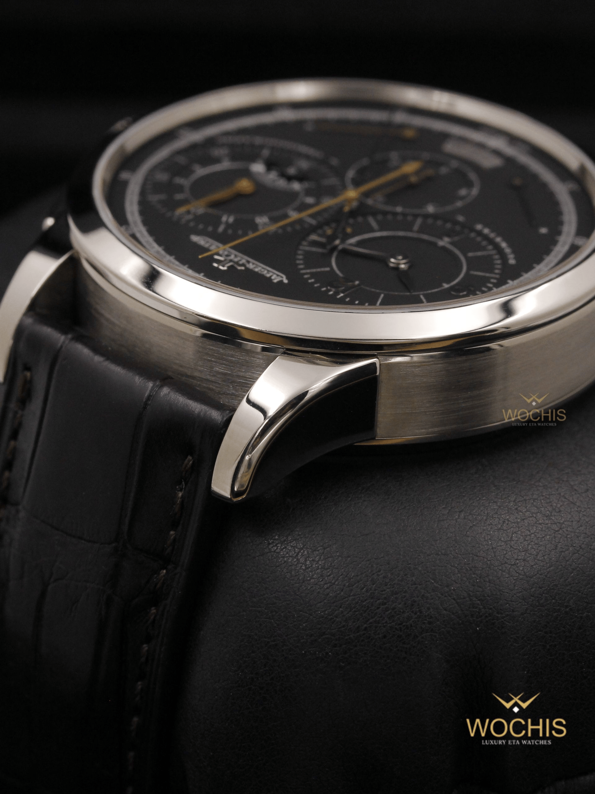 Jaeger Lecoultre Duometre A Chronographe Q6013470-4816 (White Gold - 42 - Black)
