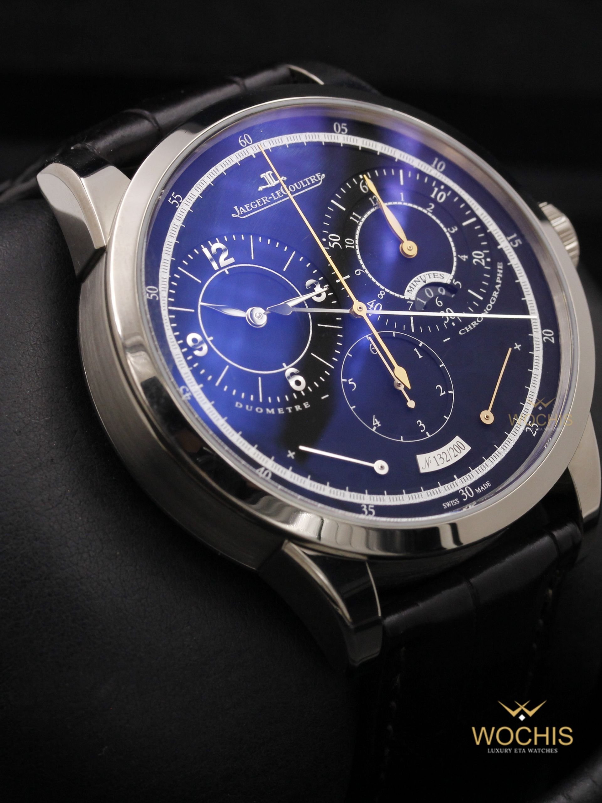 Jaeger Lecoultre Duometre A Chronographe Q6013470-4816 (White Gold - 42 - Black)