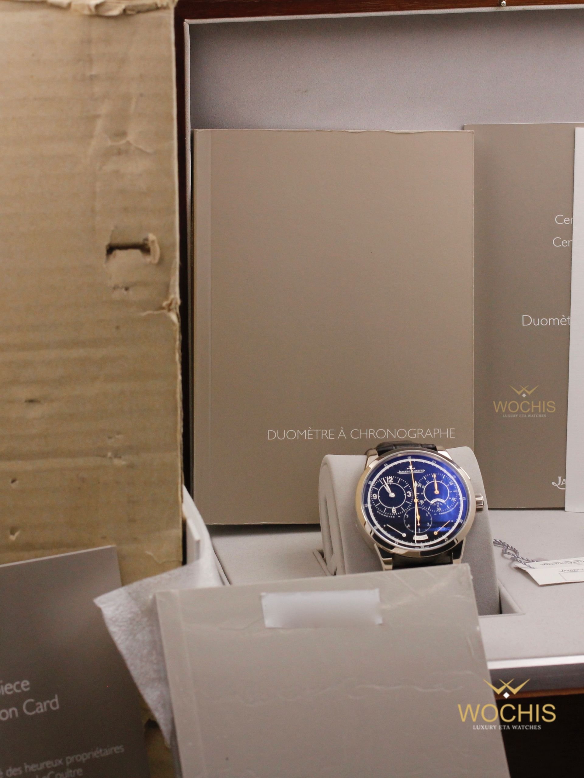 Jaeger Lecoultre Duometre A Chronographe Q6013470-4816 (White Gold - 42 - Black)