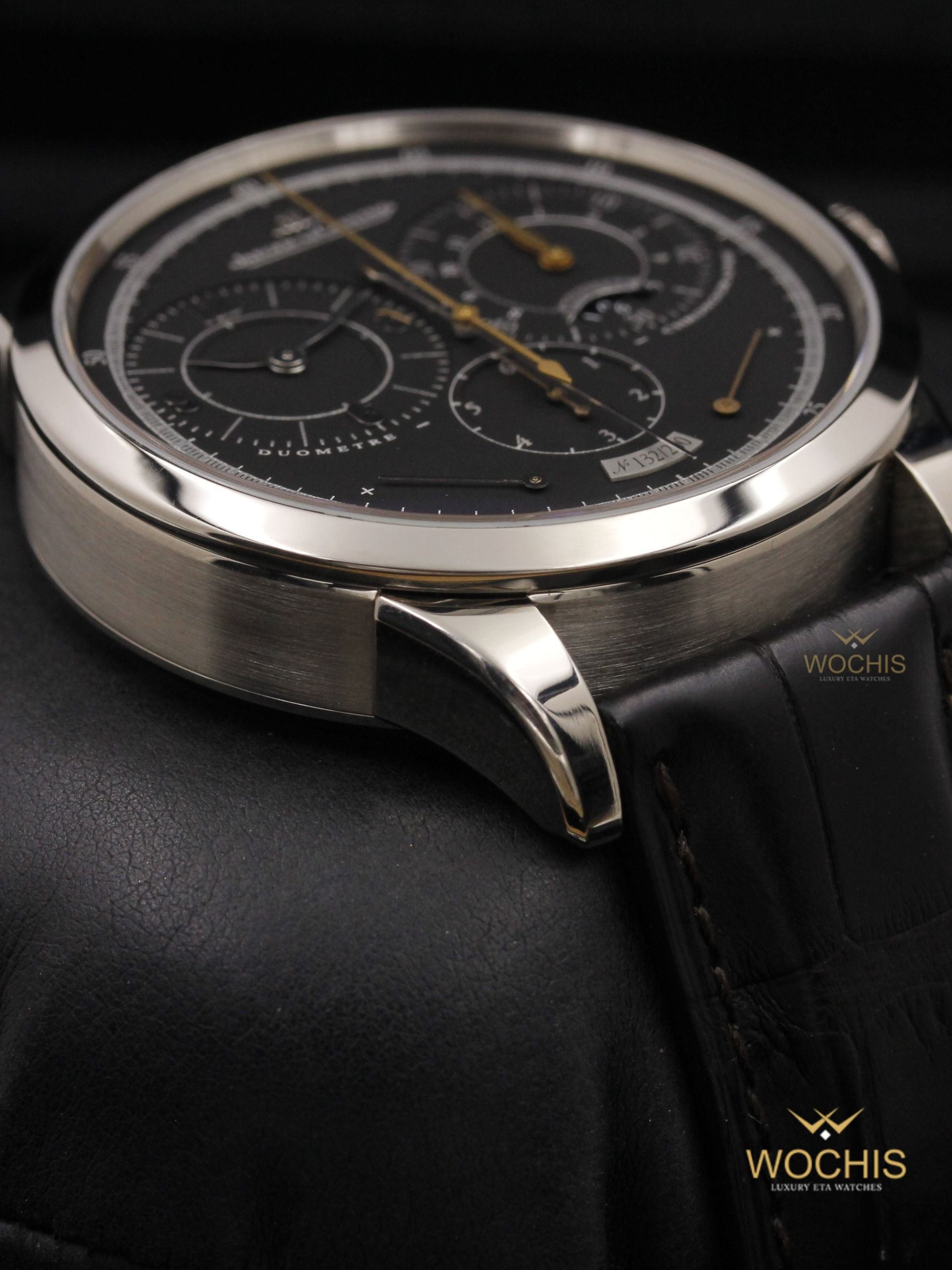 Jaeger Lecoultre Duometre A Chronographe Q6013470-4816 (White Gold - 42 - Black)