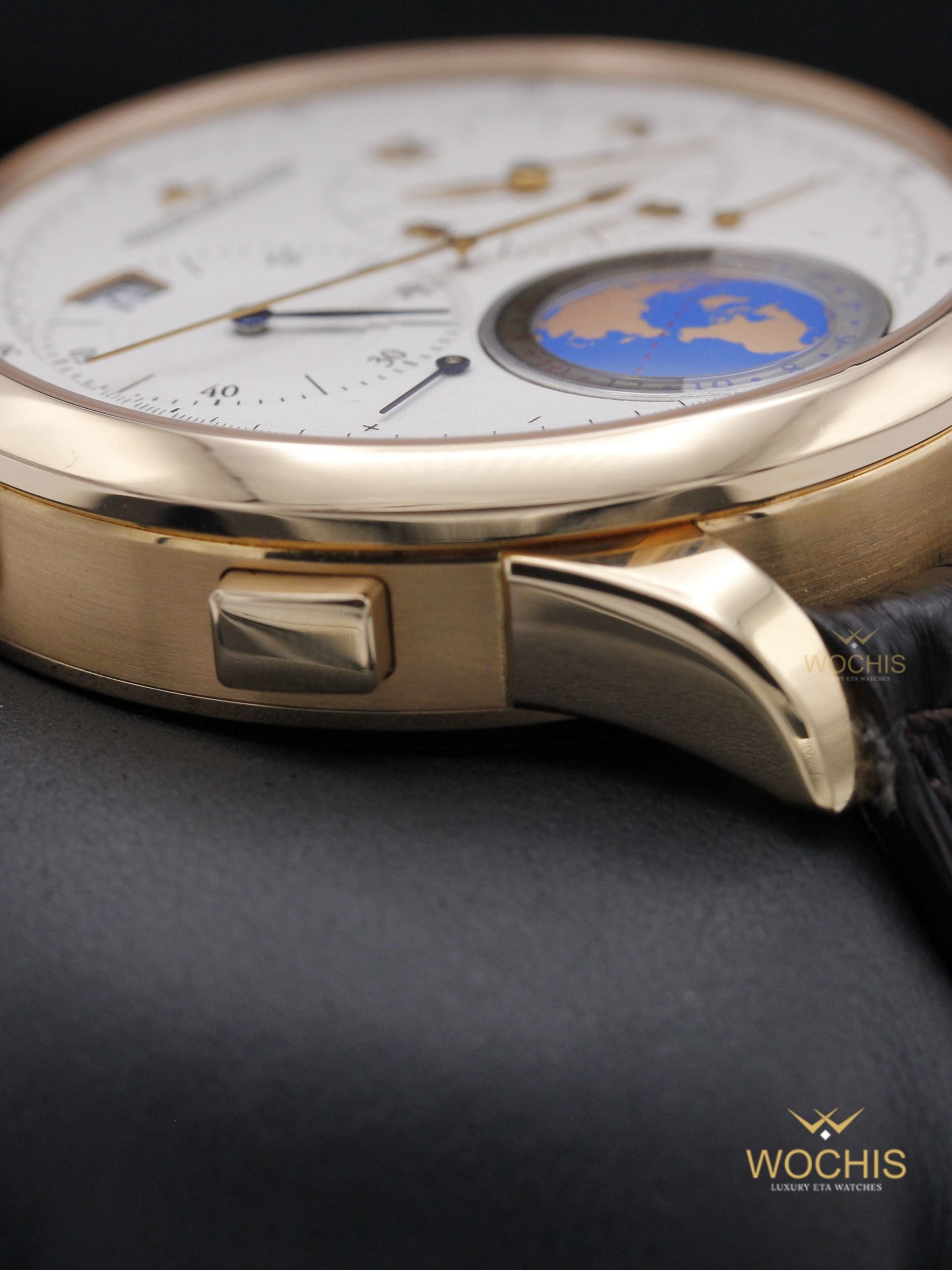 Jaeger Lecoultre Duometre Unique Travel Time Q6062520-5524 (Rose Gold - 42 - Silver)