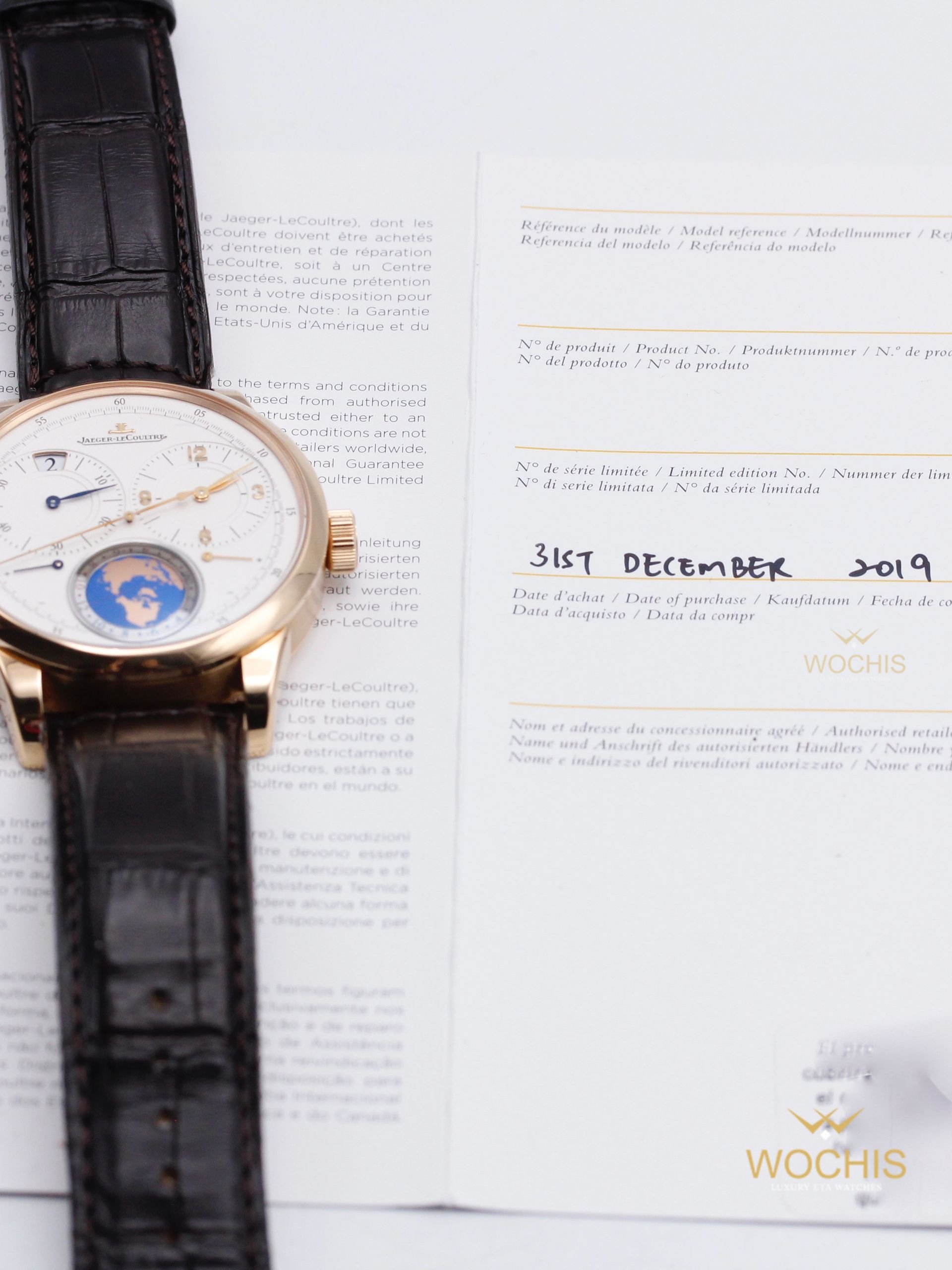 Jaeger Lecoultre Duometre Unique Travel Time Q6062520-5524 (Rose Gold - 42 - Silver)