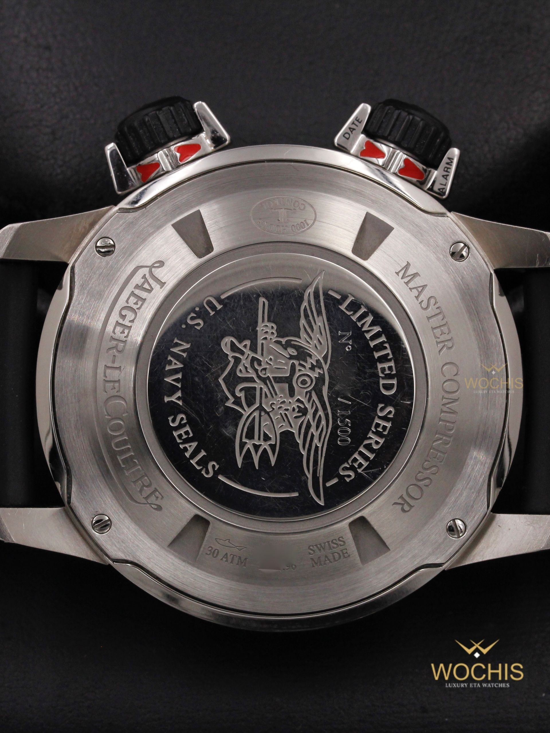 Jaeger Lecoultre Master Compressor Navy Seals Alarm Q183t670-3962 (Titanium - 44 - Carbon Fiber)