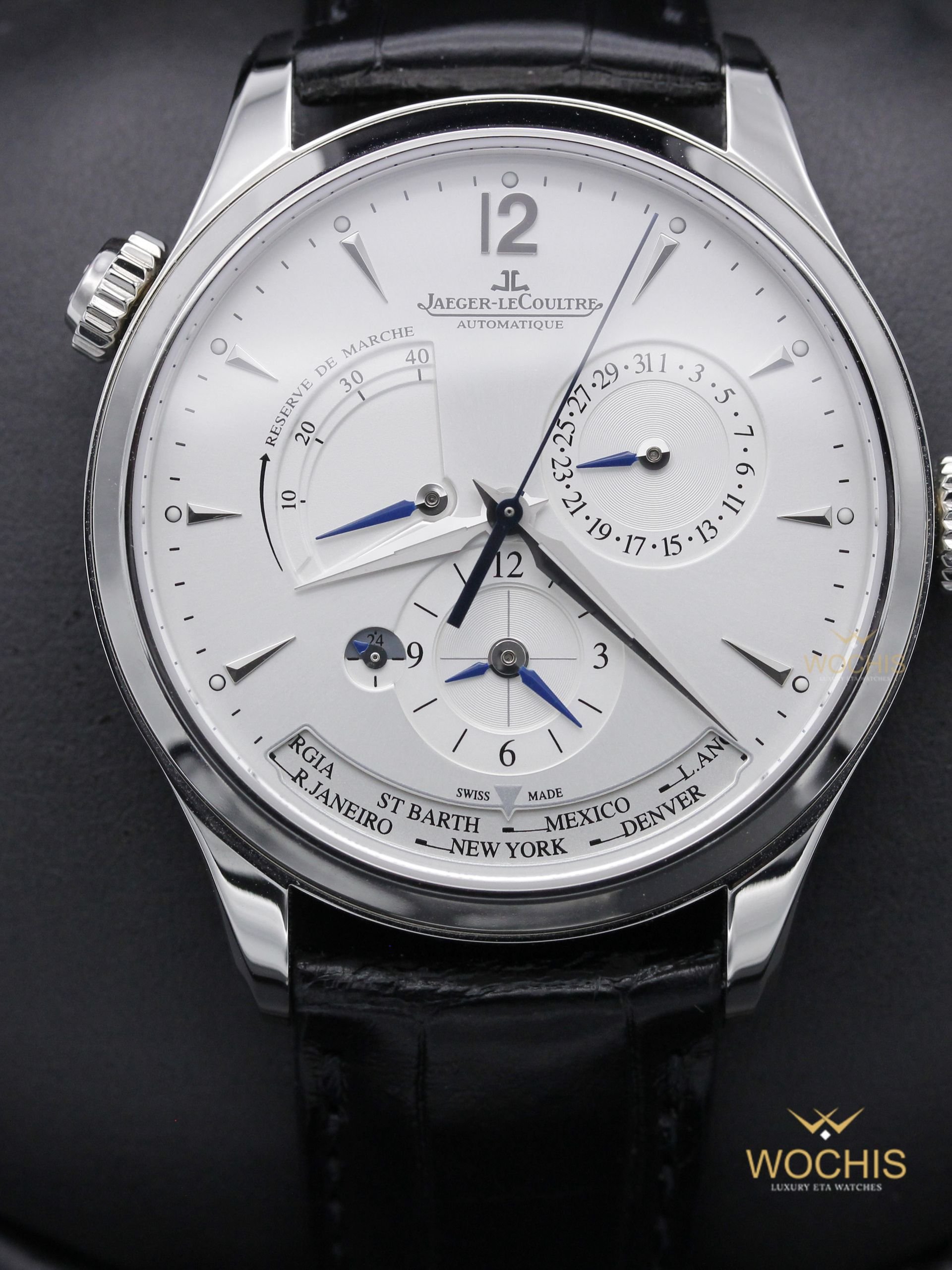 Jaeger Lecoultre Master Geographic World Time Q1428421-5740 (Stainless Steel - 39 - White)