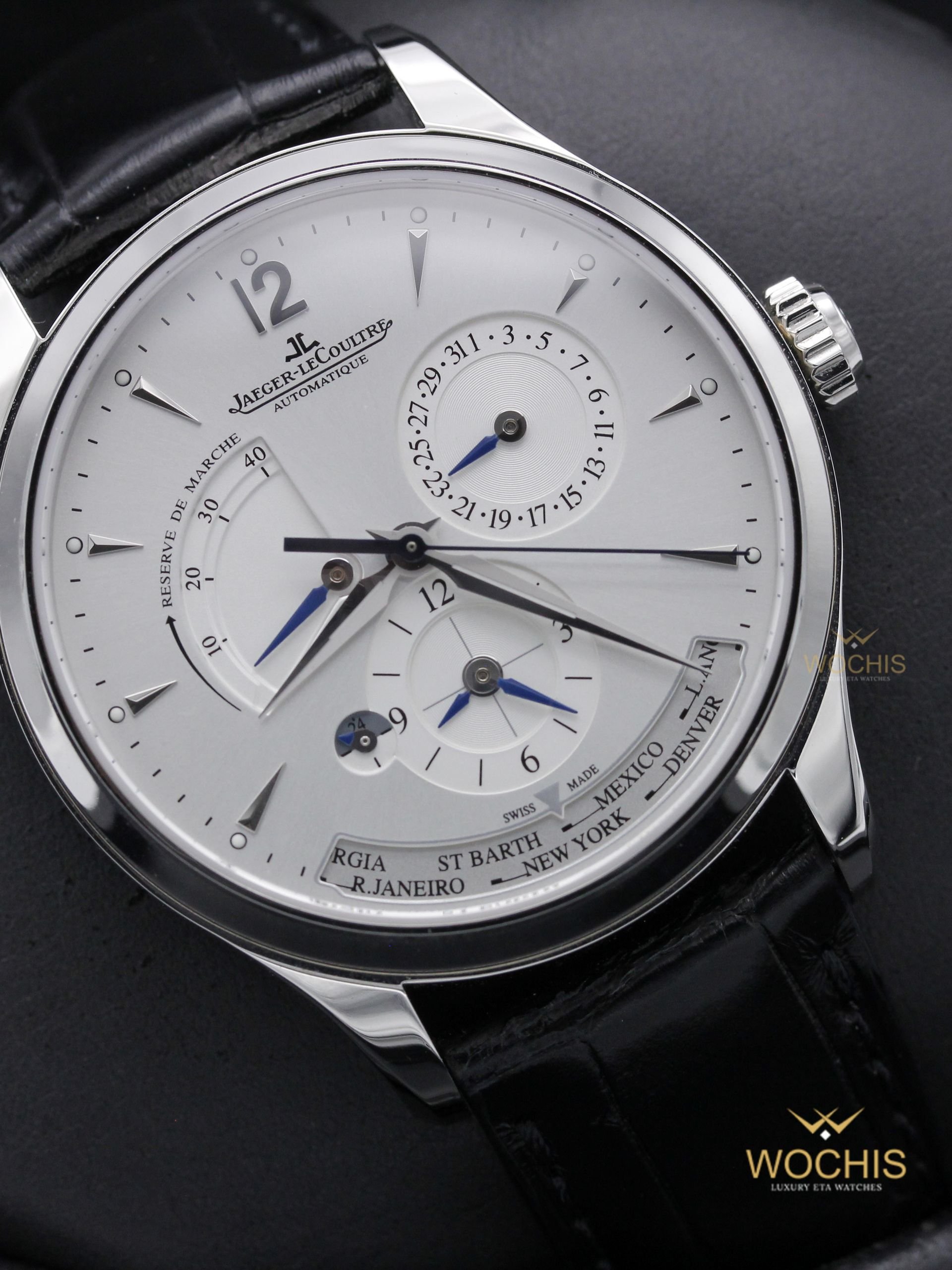 Jaeger Lecoultre Master Geographic World Time Q1428421-5740 (Stainless Steel - 39 - White)