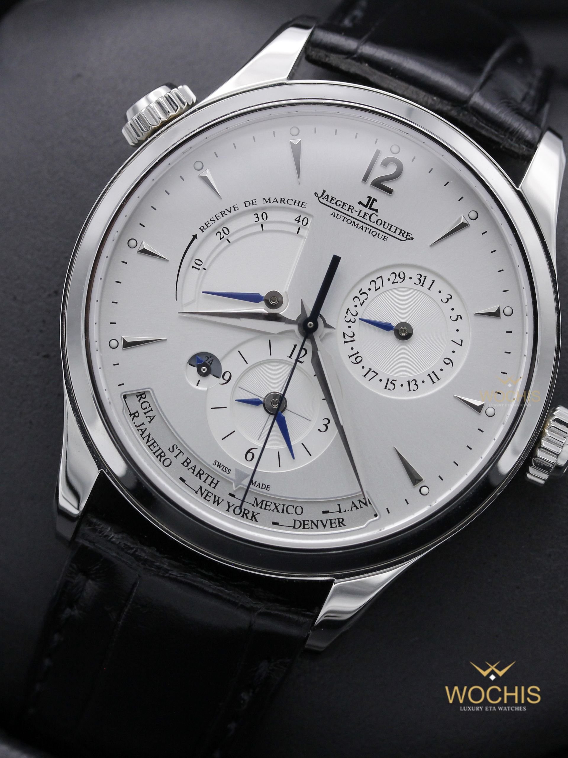 Jaeger Lecoultre Master Geographic World Time Q1428421-5740 (Stainless Steel - 39 - White)