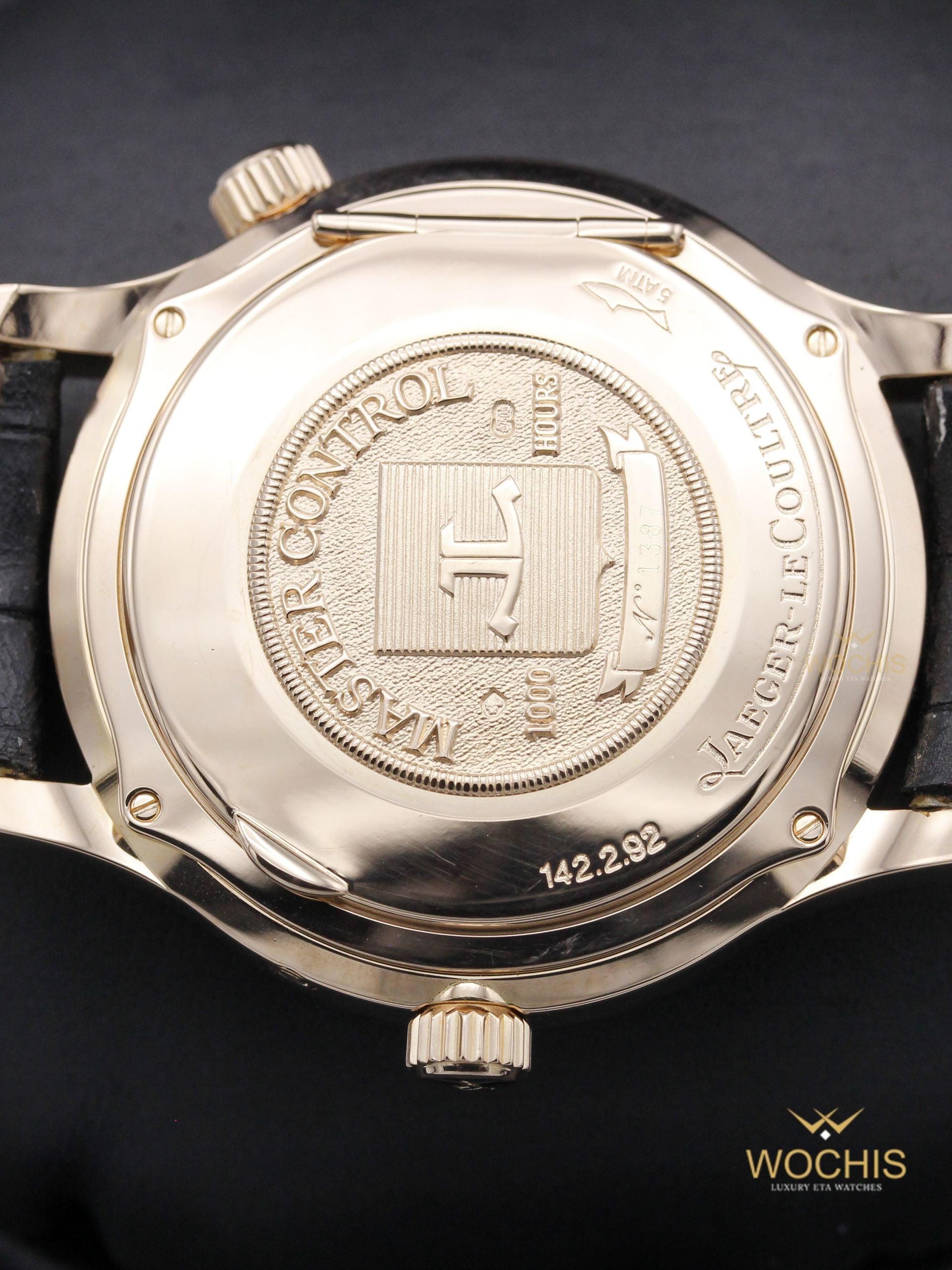 Jaeger Lecoultre Master Geographic World Time 142.2.92-5349 (Rose Gold - 38 - Silver)