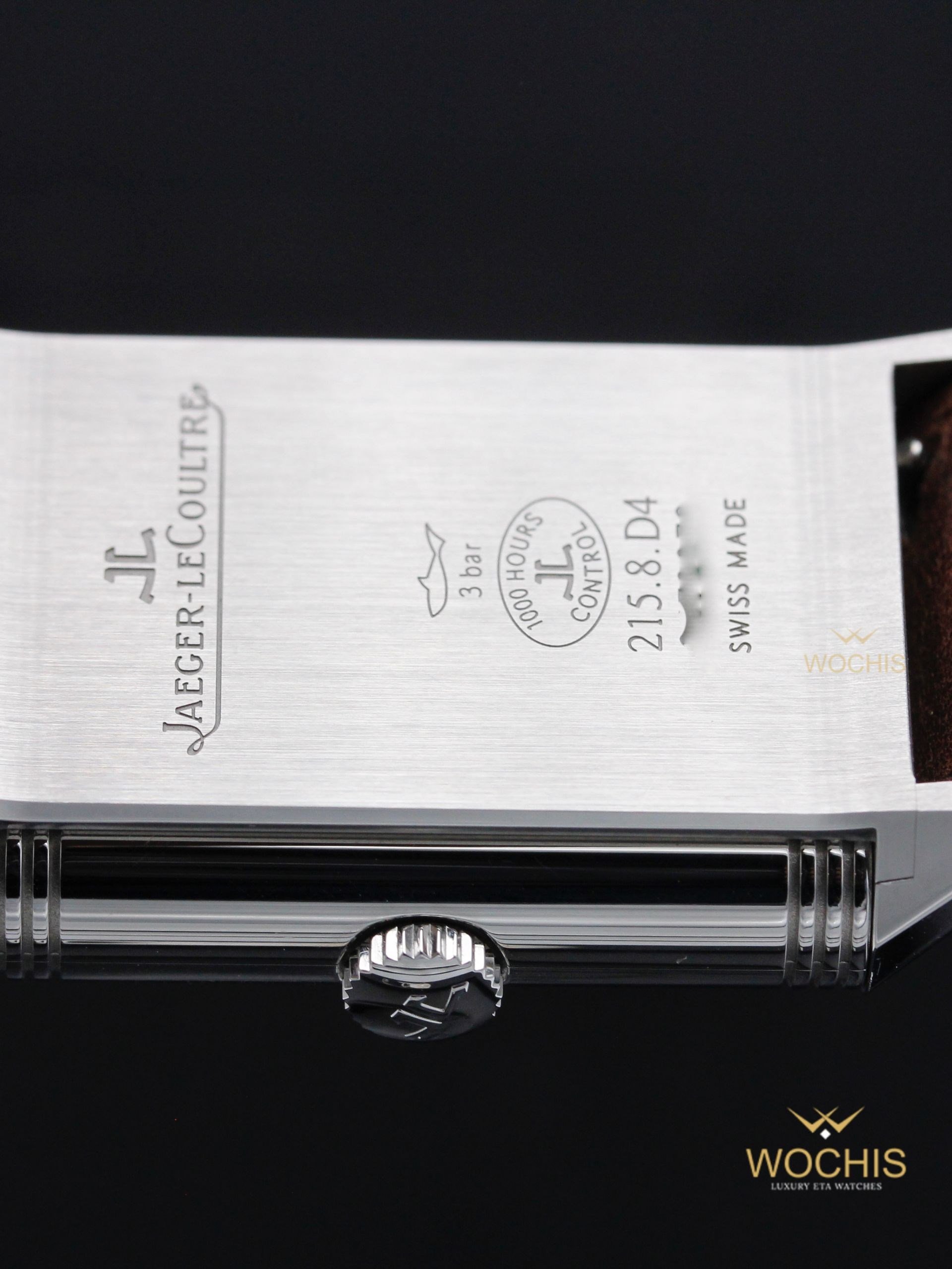 Jaeger-LeCoultre Reverso Classic Duoface Q3848420 or 215.8.D4-8424 (Stainless Steel - 47 - Silver - Black)