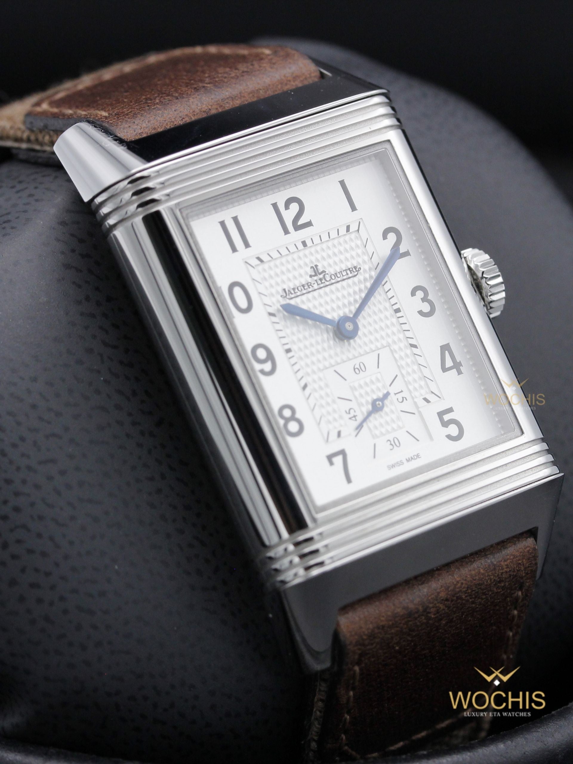 Jaeger-LeCoultre Reverso Classic Duoface Q3848420 or 215.8.D4-8424 (Stainless Steel - 47 - Silver - Black)