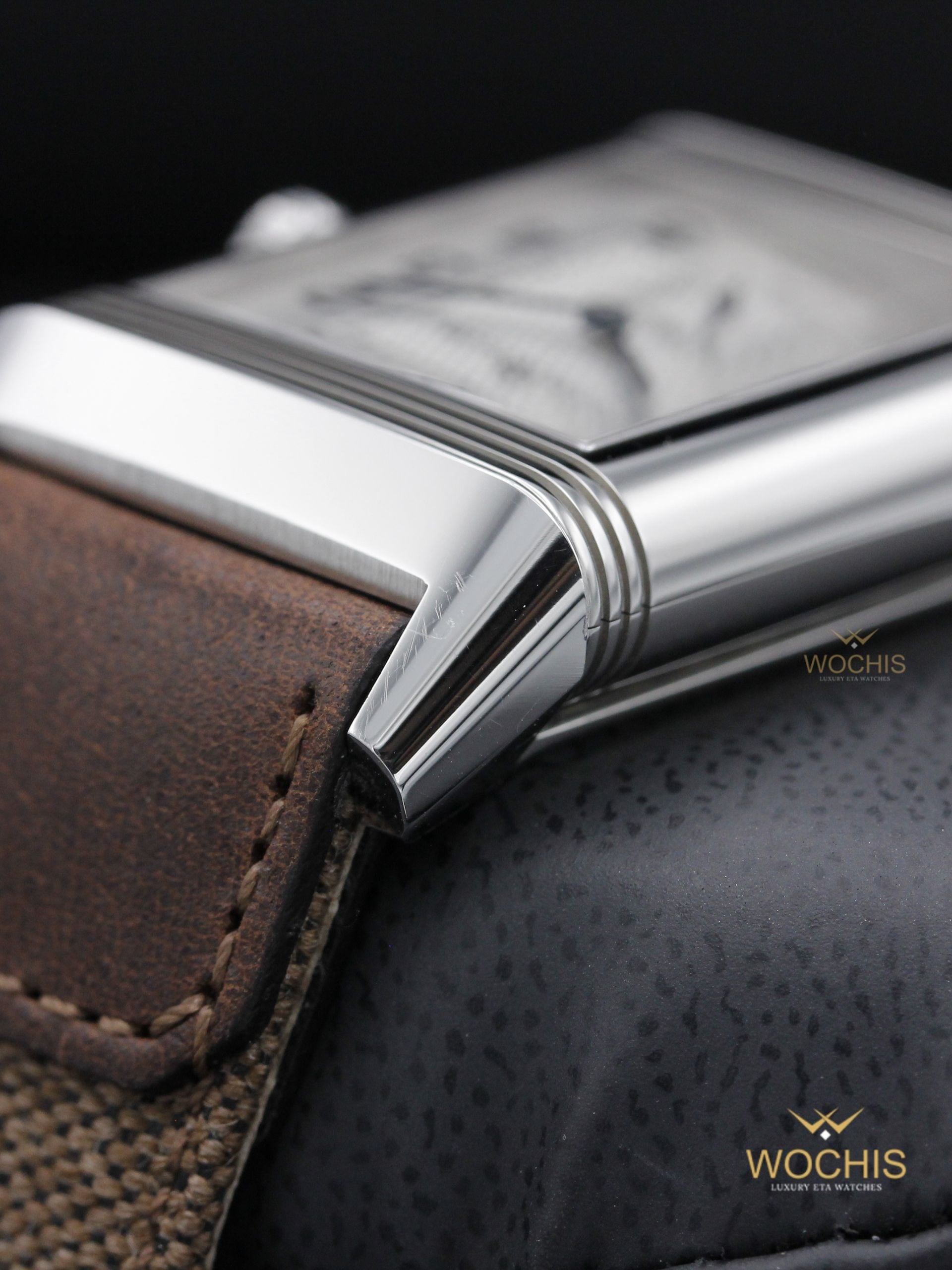 Jaeger-LeCoultre Reverso Classic Duoface Q3848420 or 215.8.D4-8424 (Stainless Steel - 47 - Silver - Black)