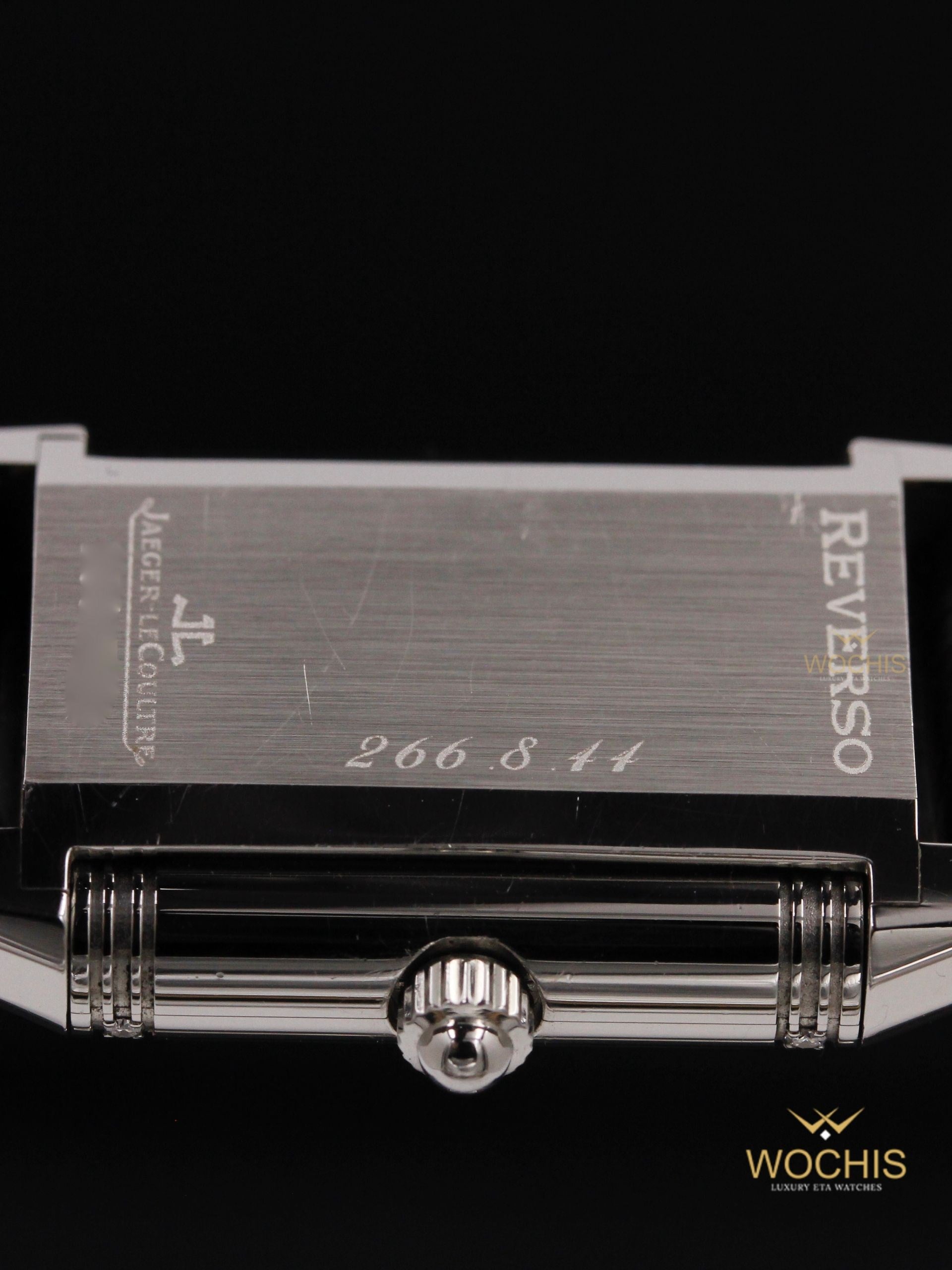 Jaeger Lecoultre Reverso Duetto 266.8.44-4753 (Stainless Steel W. Diamonds - 20 - White Mother of Pearl - Silver)