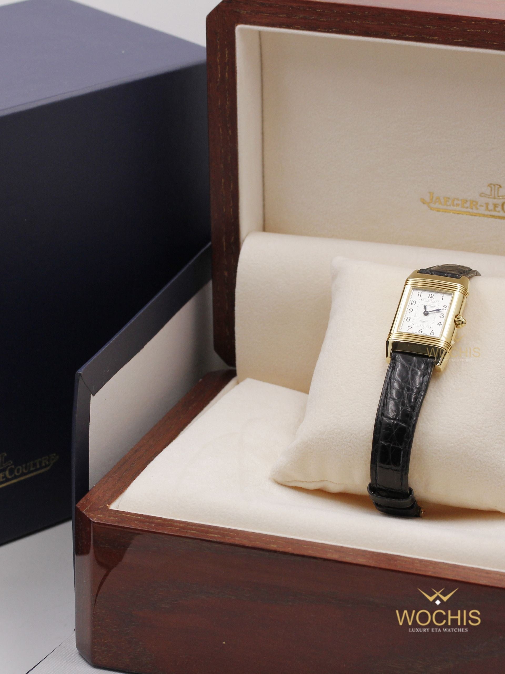 Jaeger Lecoultre Reverso Duetto Q2661410-2749 (Yellow Gold - 30 - White Mother of Pearl - Silver)
