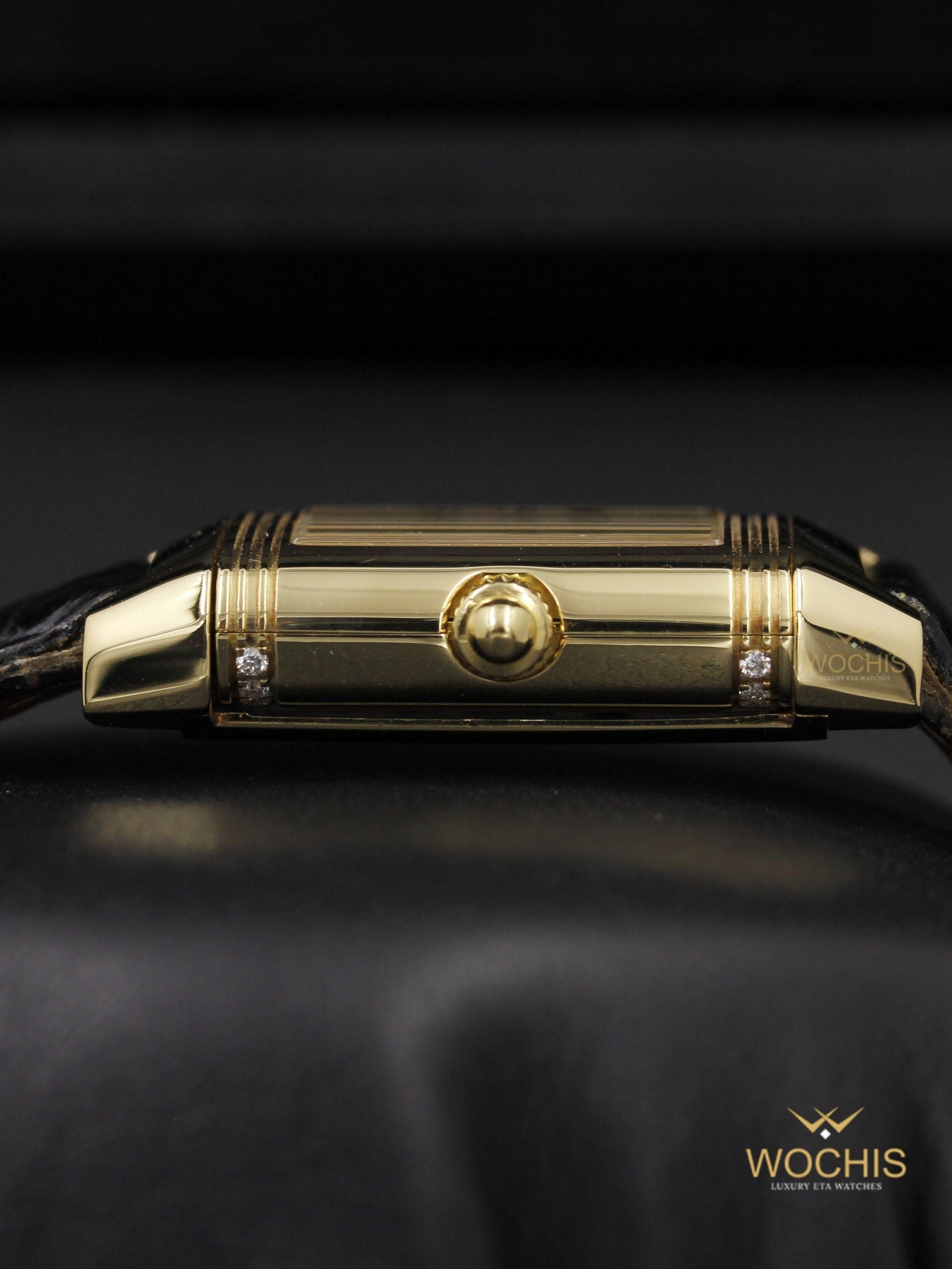 Jaeger Lecoultre Reverso Duetto Q2661410-2749 (Yellow Gold - 30 - White Mother of Pearl - Silver)
