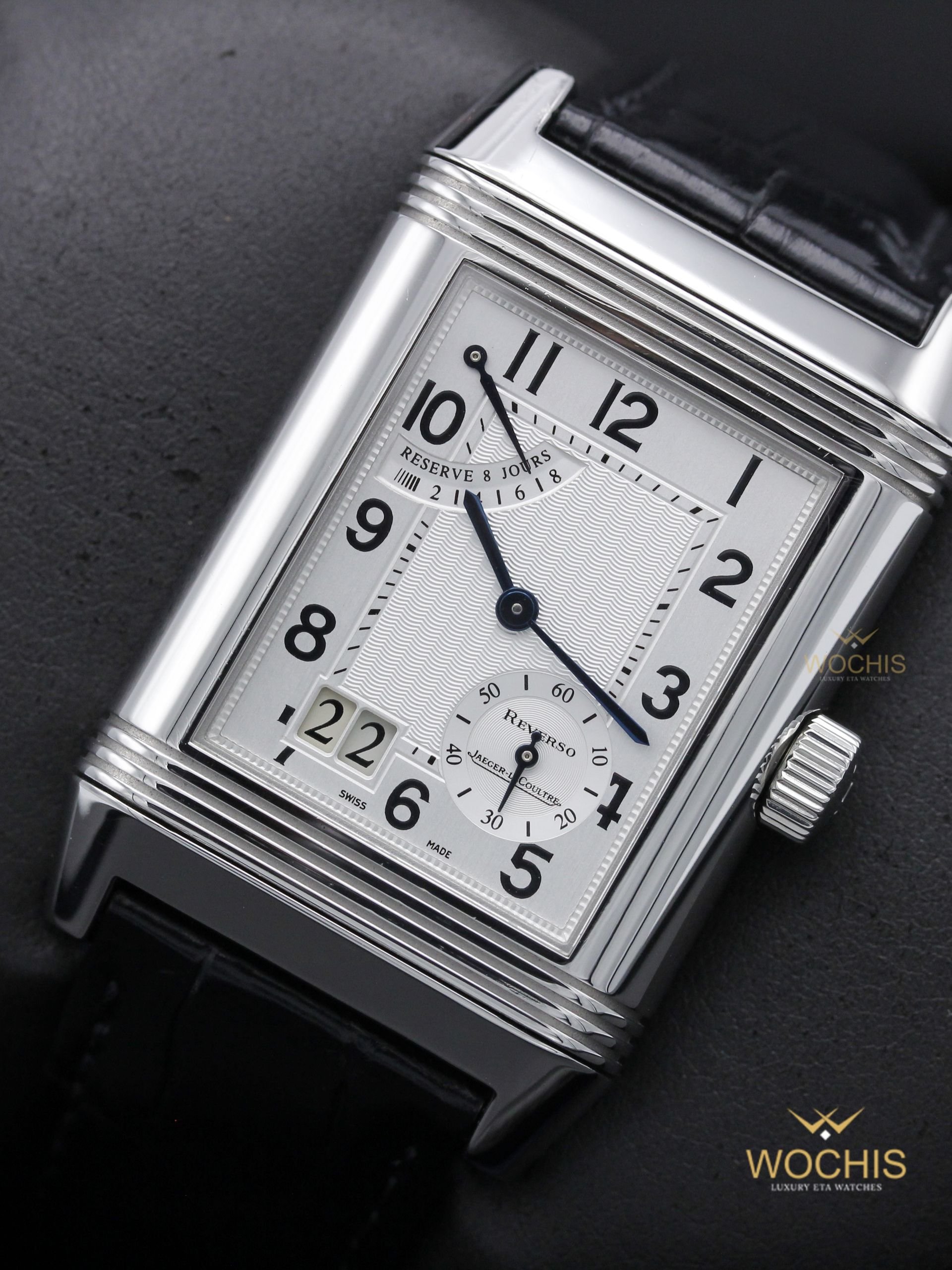 Jaeger LeCoultre Reverso Grand Date 240.8.15 or Q240815-7377 (Stainless Steel - 29 - Silver)