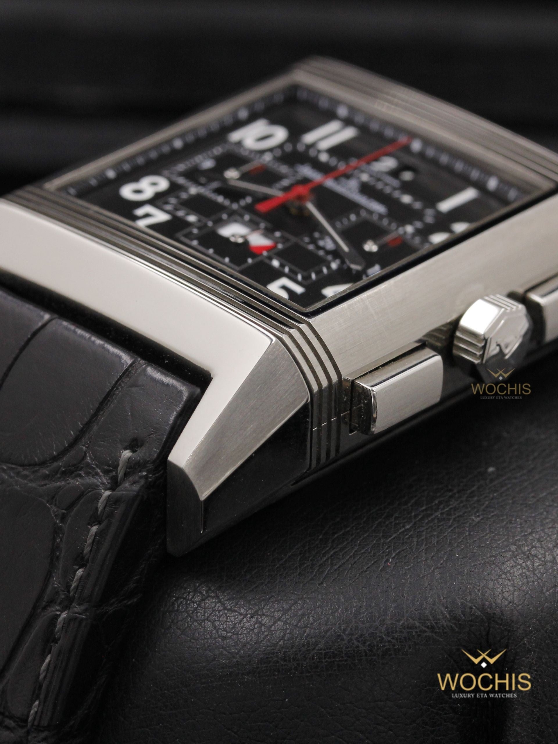 Jaeger Lecoultre Reverso Squadra World Time Chronograph Q702t470-3441 (Titanium - 42 - Black)