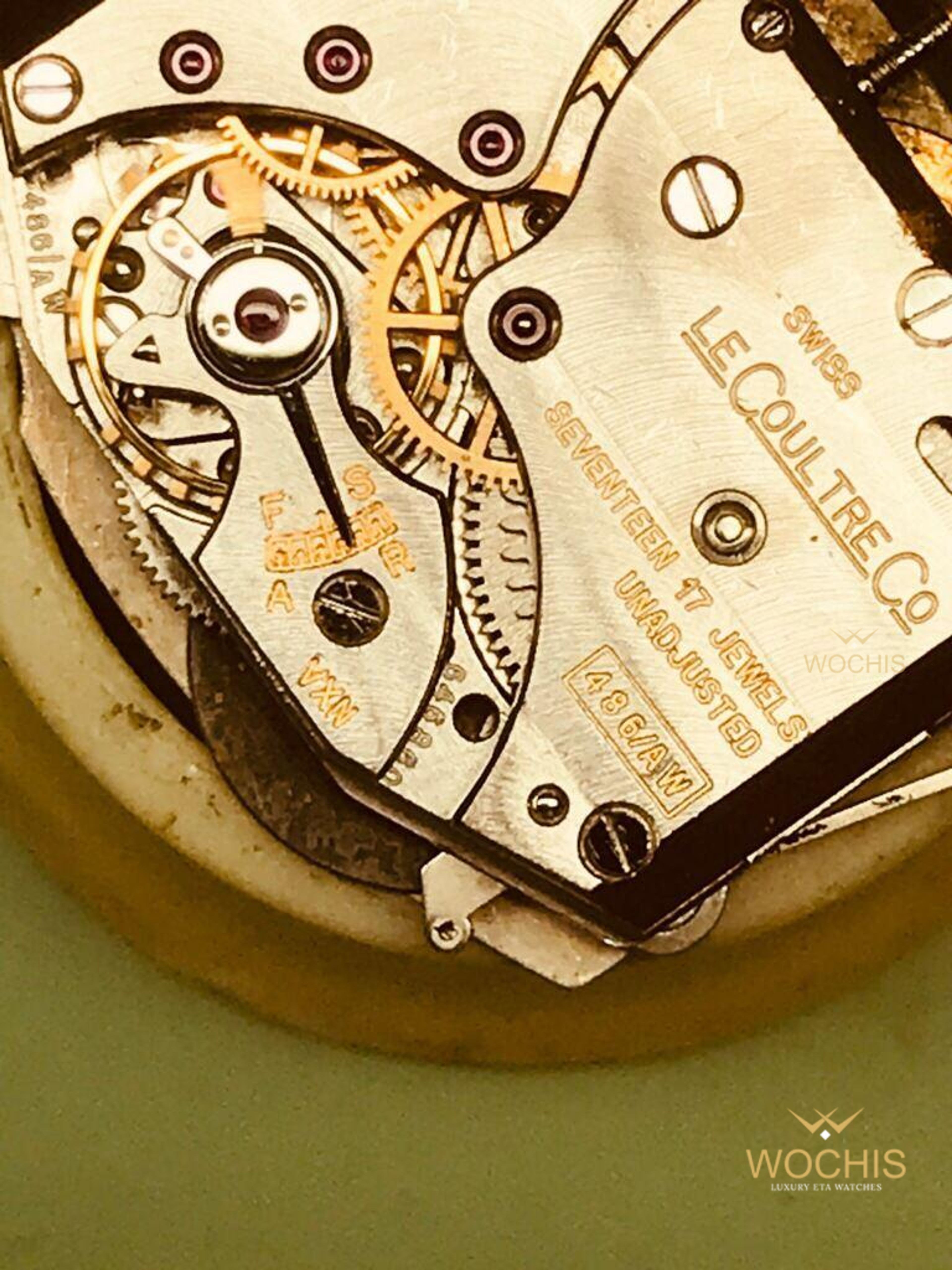 Jaeger LeCoultre Triple Calendar Moonphase-6872 (10kt Gold Plated - 40 - Silver)