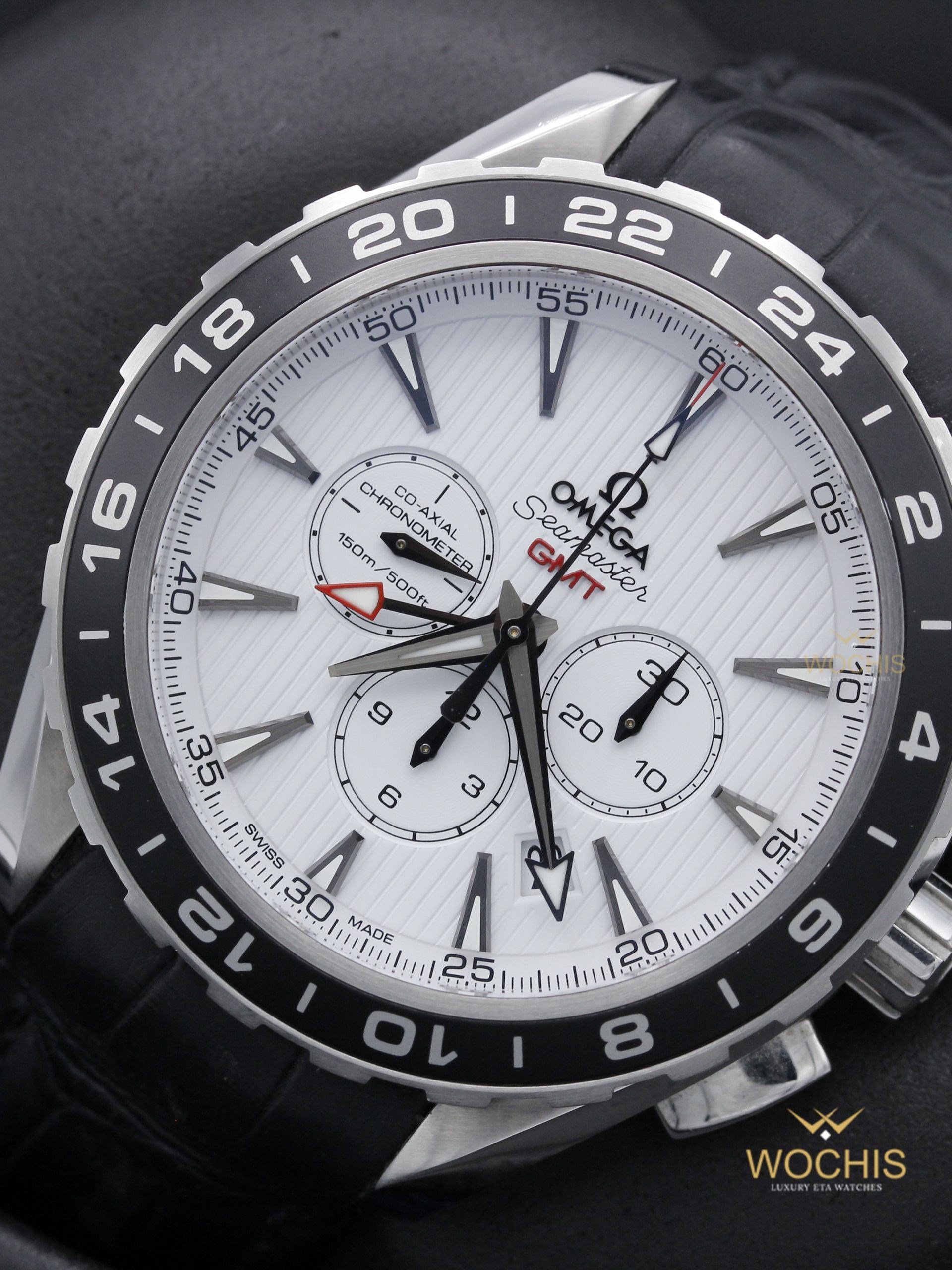 Omega Aqua Terra Chronograph GMT 231.13.44.52.04.001-7314 (Stainless Steel - 43 - White)