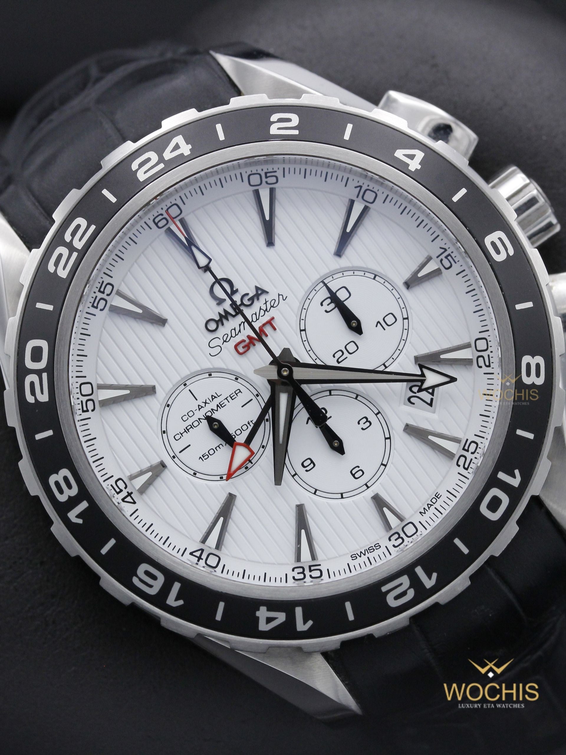 Omega Aqua Terra Chronograph GMT 231.13.44.52.04.001-7314 (Stainless Steel - 43 - White)
