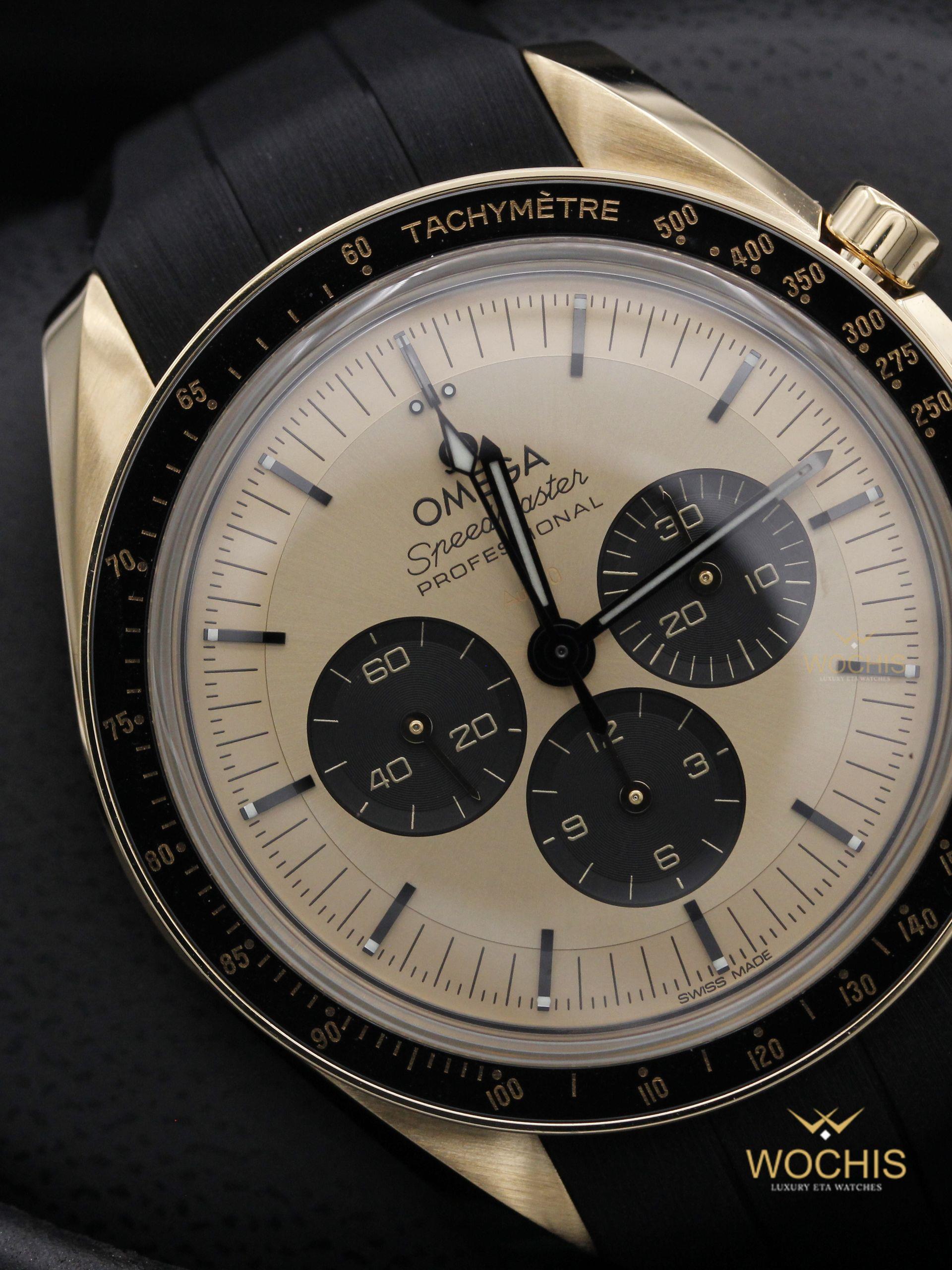 Omega Speedmaster Professional Moonwatch 310.62.42.50.99.001-8746 (Moonshine Yellow Gold - 42 - Champagne w. Black Subdials)
