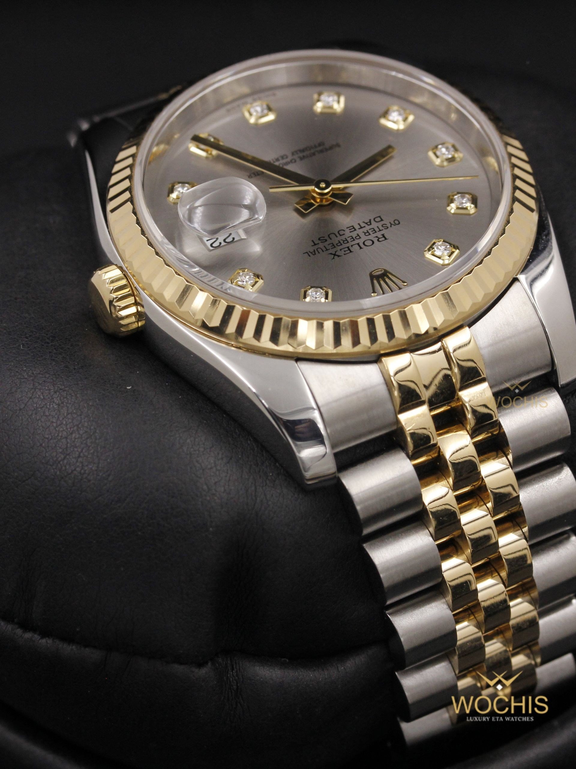 Rolex Datejust 116233-4773 (Stainless Steel - Yellow Gold - 36 - Rhodium Diamond)