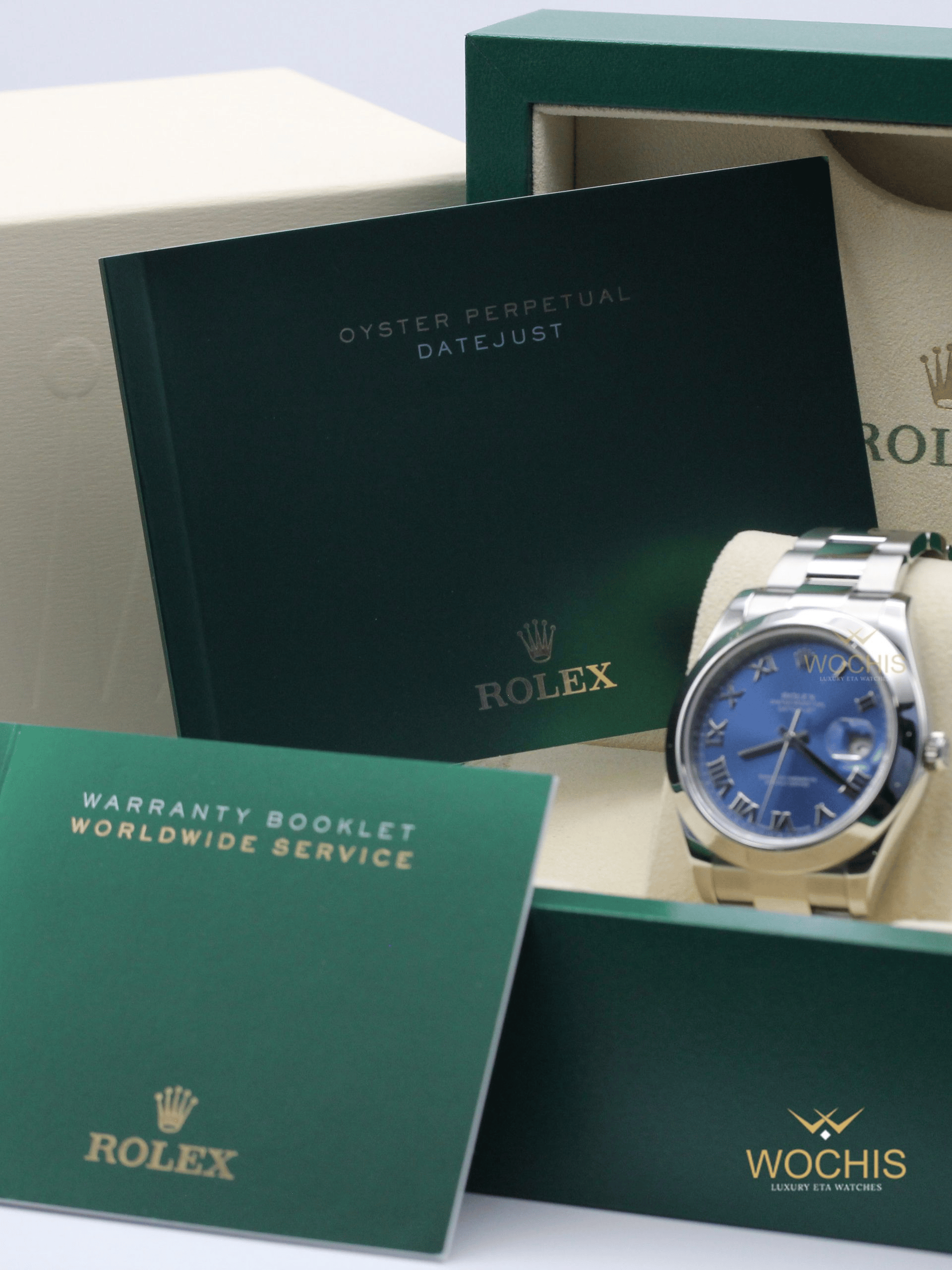 Rolex Datejust II 116300-8135 (Stainless Steel - 41 - Azuro Blue Roman )