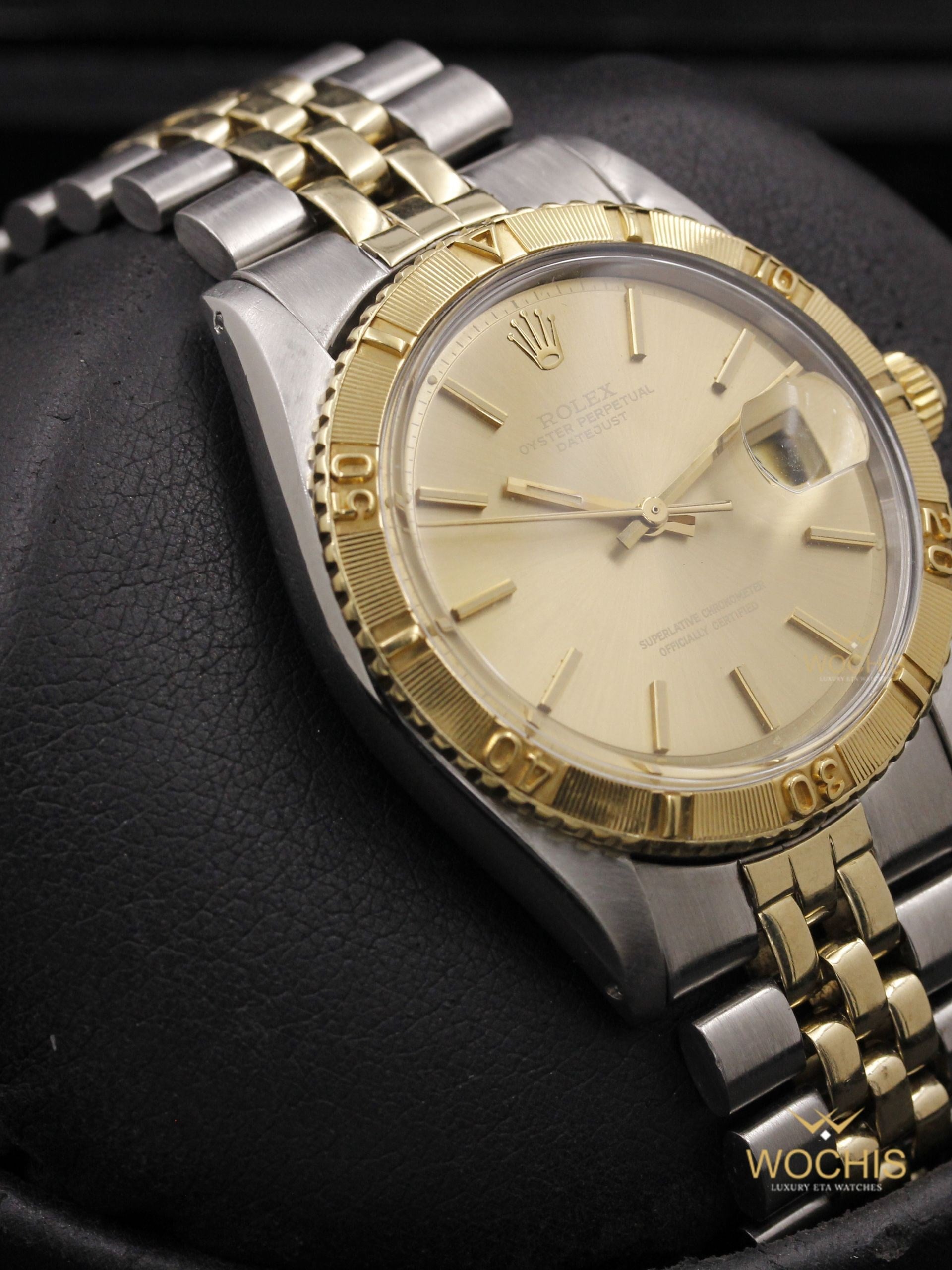 Rolex Datejust Turn O Graph 'thunderbird' 1625-4650 (Stainless Steel - Yellow Gold - 36 - Champagne Sigma)