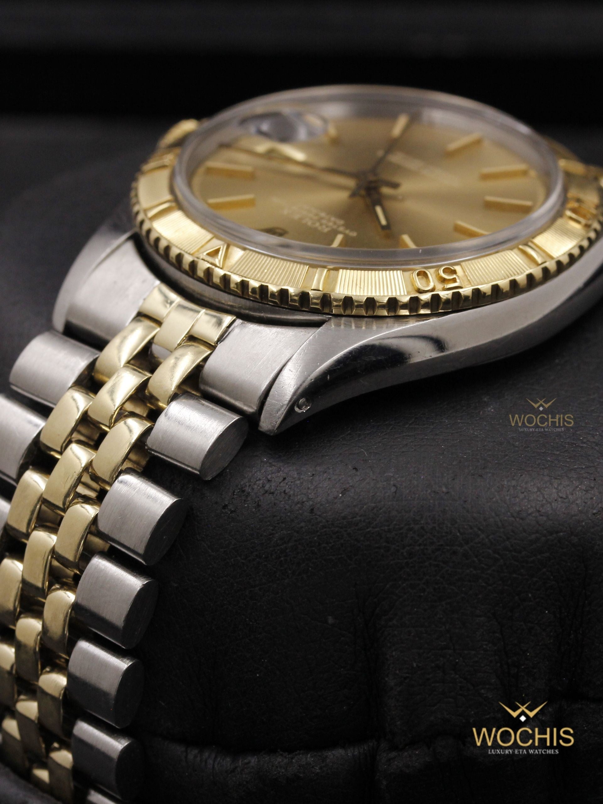 Rolex Datejust Turn O Graph 'thunderbird' 1625-4650 (Stainless Steel - Yellow Gold - 36 - Champagne Sigma)