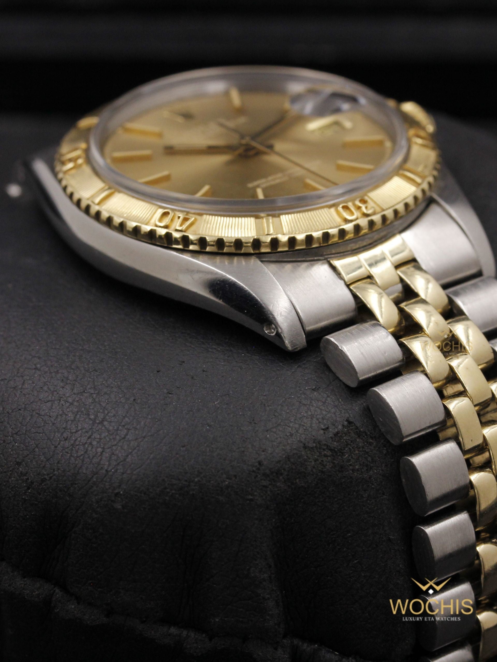 Rolex Datejust Turn O Graph 'thunderbird' 1625-4650 (Stainless Steel - Yellow Gold - 36 - Champagne Sigma)
