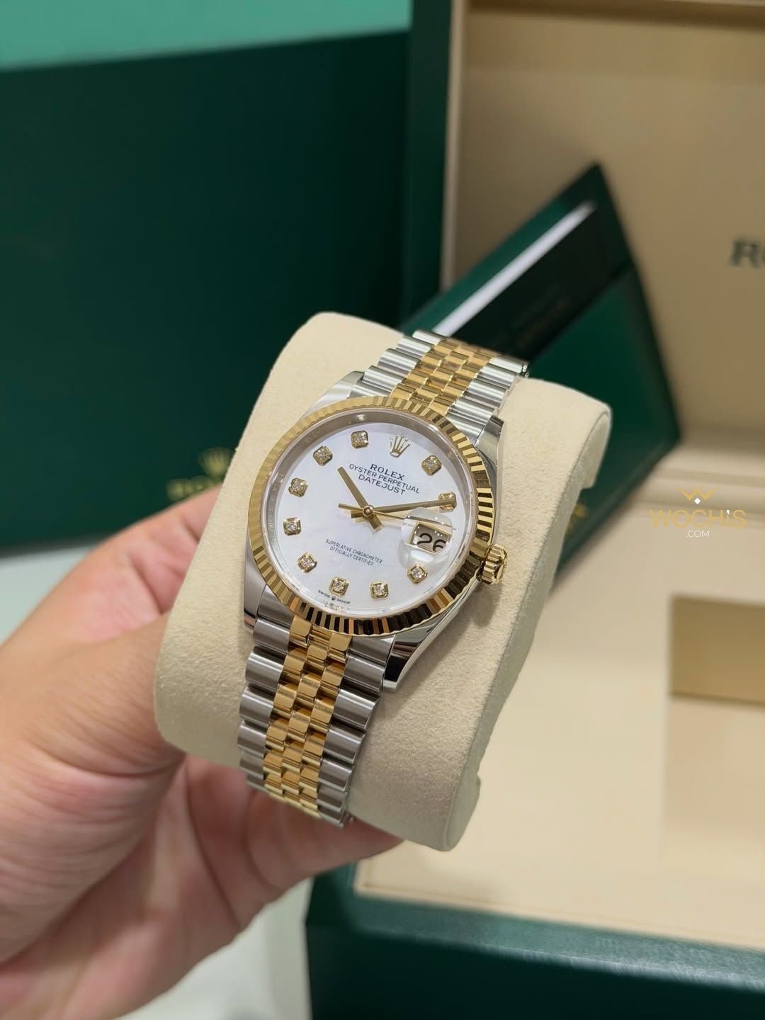 Rolex Datejust Two Tone Yellowgold Diamond Jubilee