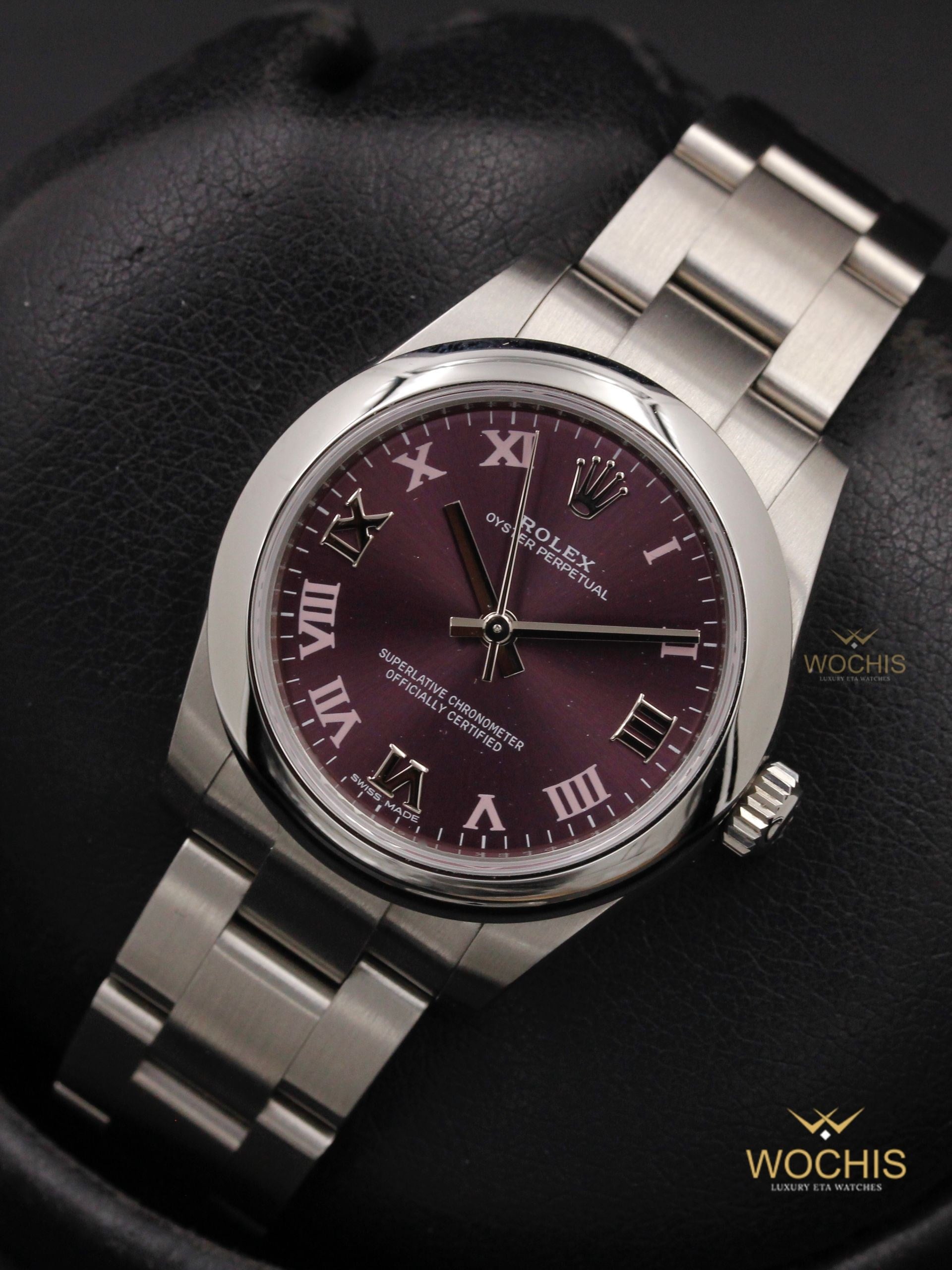 Rolex Oyster 177200-3632 (Stainless Steel - 31 - Grape Roman)