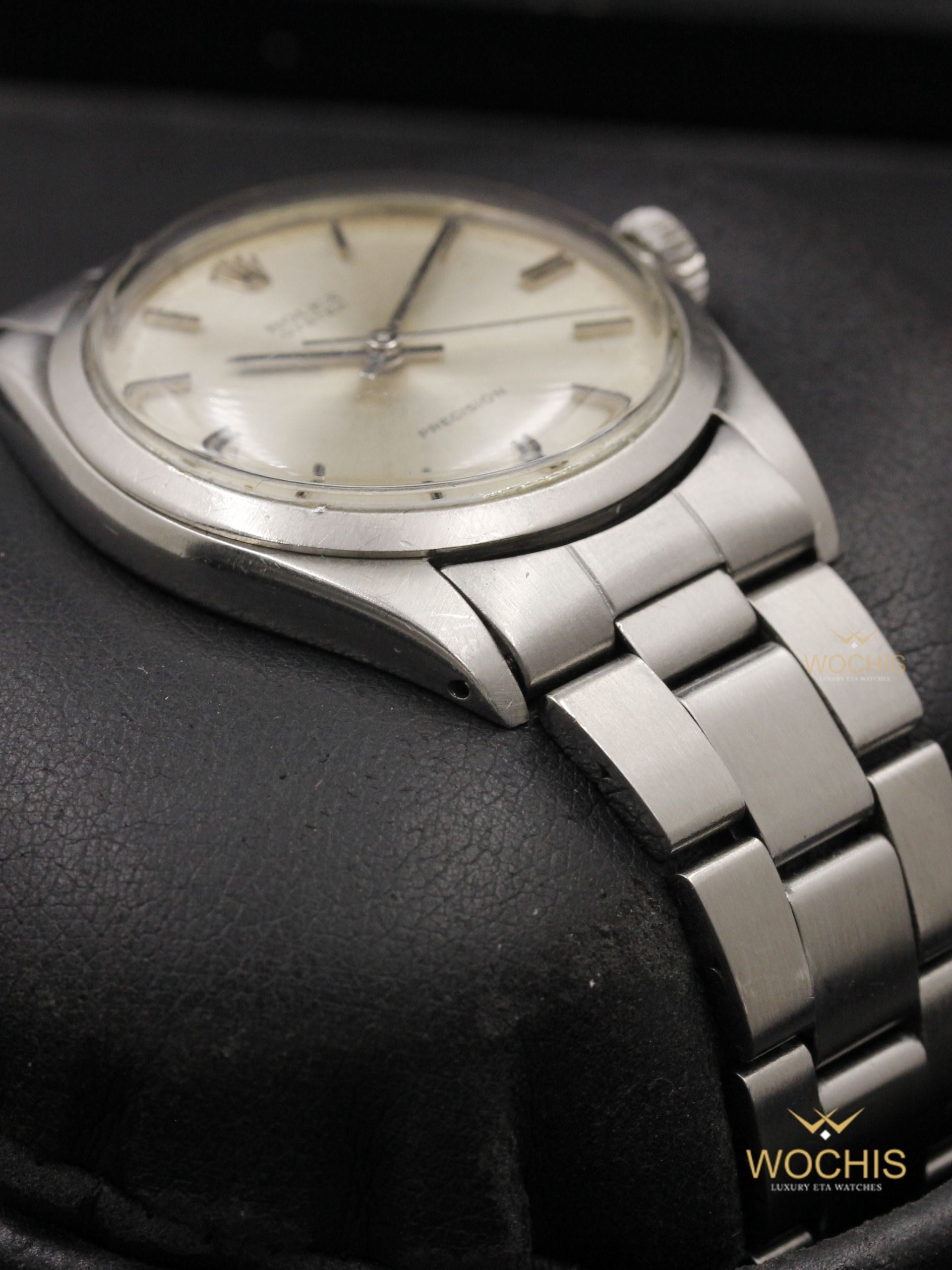 Rolex Precision 6426-4559 (Stainless Steel - 34 - Silver Index)