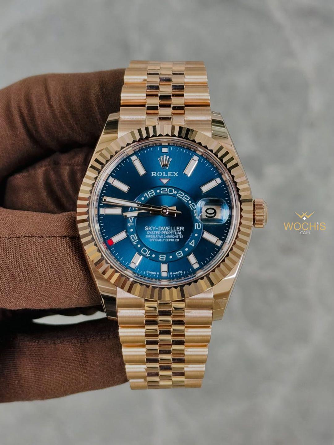 Sky-Dweller  Oyster, 42 mm, Everose altın
