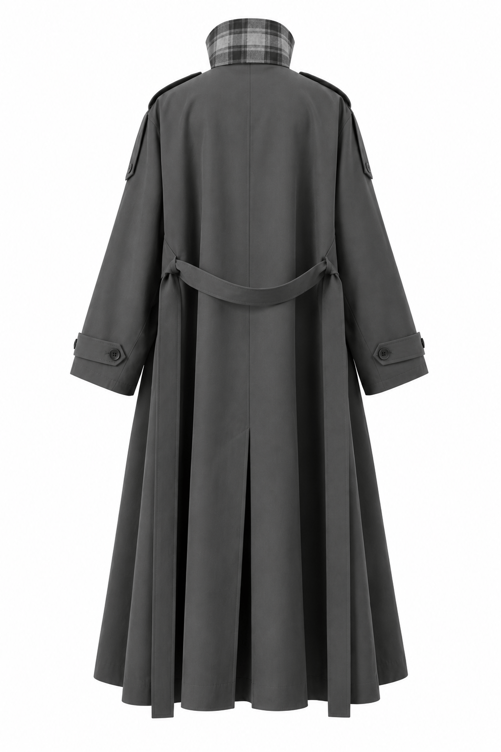 EKOSE DETAY TRENCHCOAT GRİ · 3