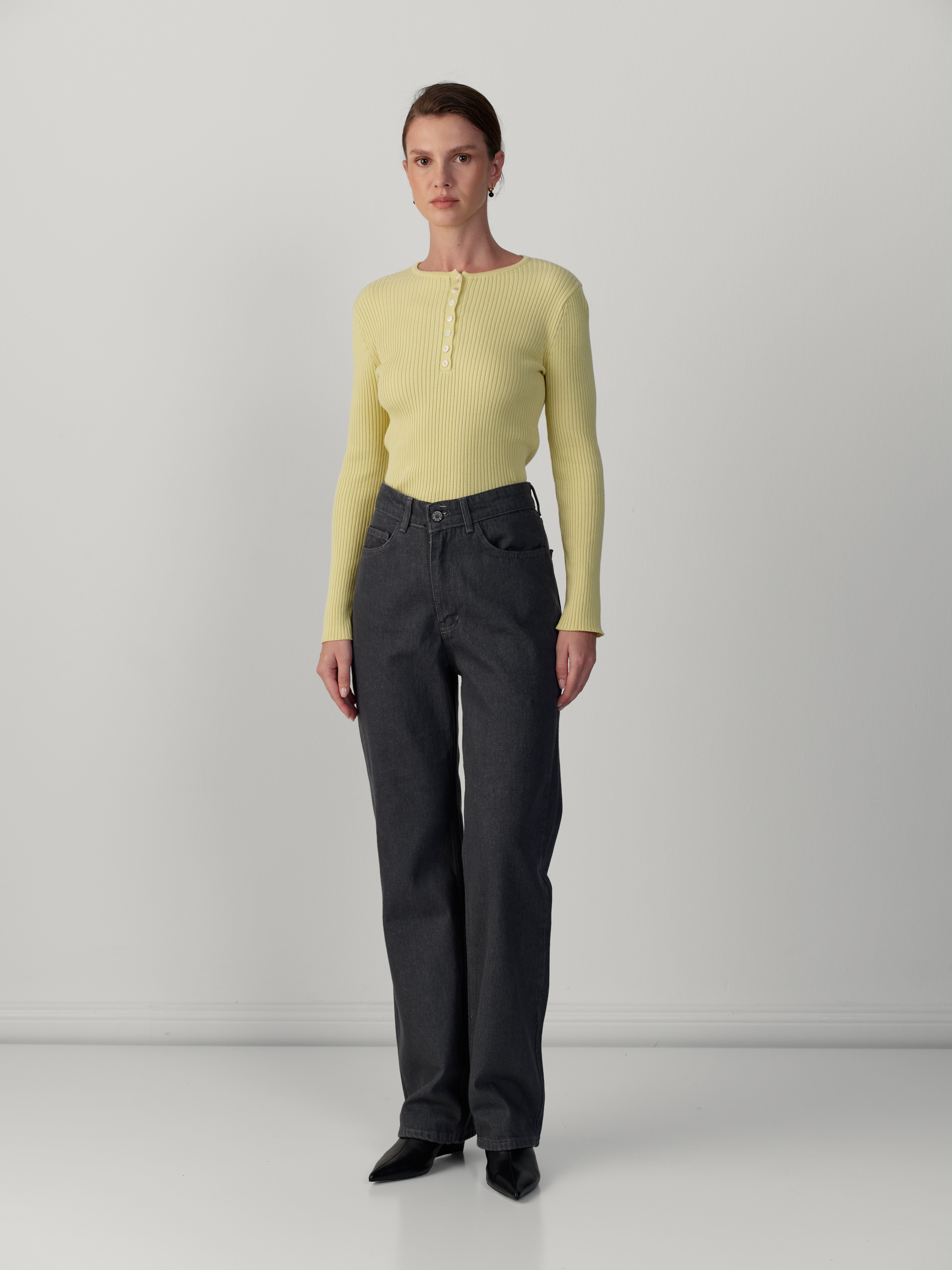 STRAIGHT JEN PANTOLON GRİ