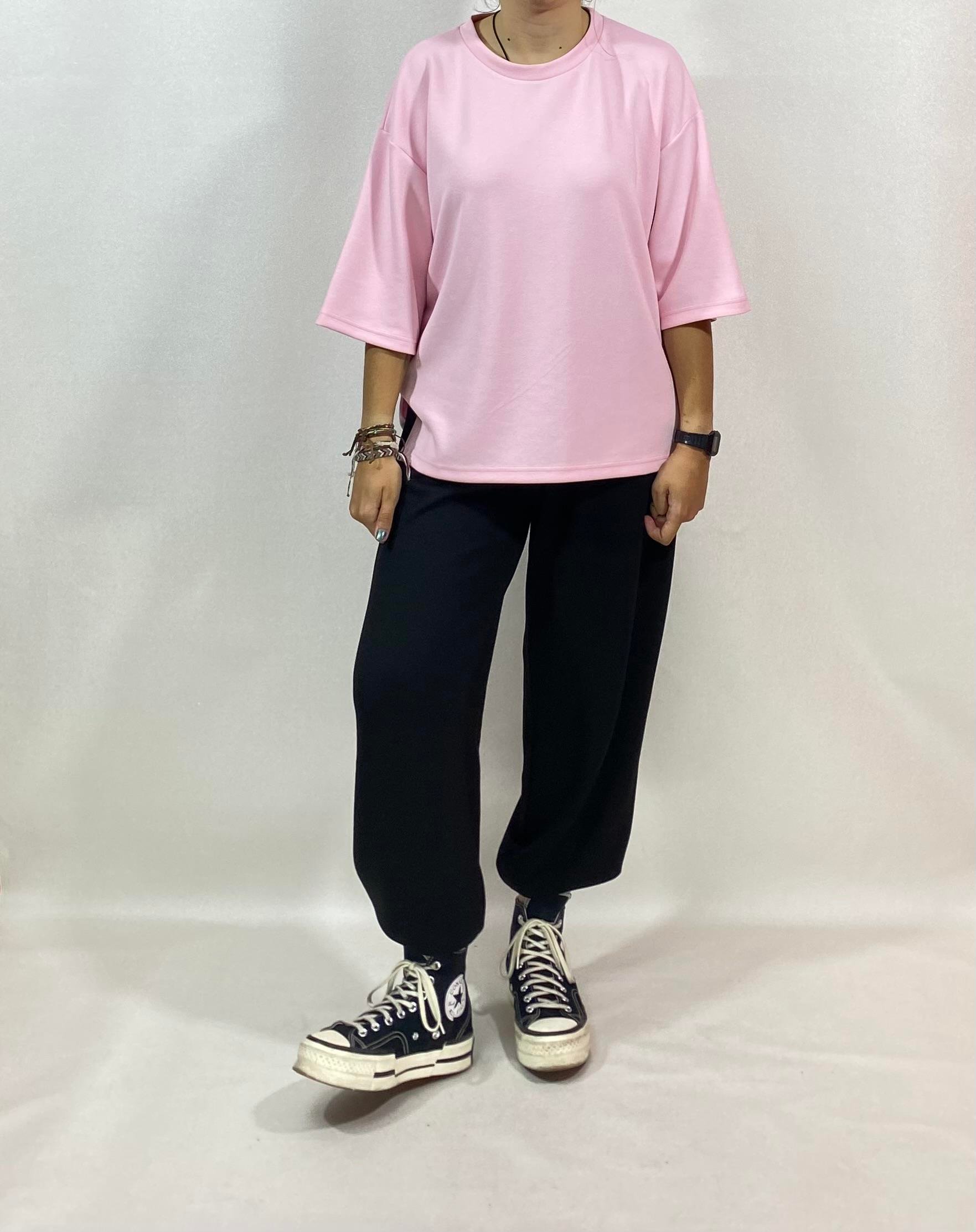 CUPRA OVERSIZE T-SHIRT PEMBE
