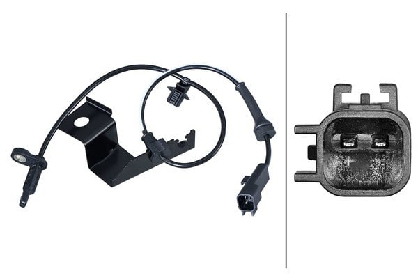 Abs Sensörü Ön Sağ Mondeo 14> Hella 6PU 358 217-341